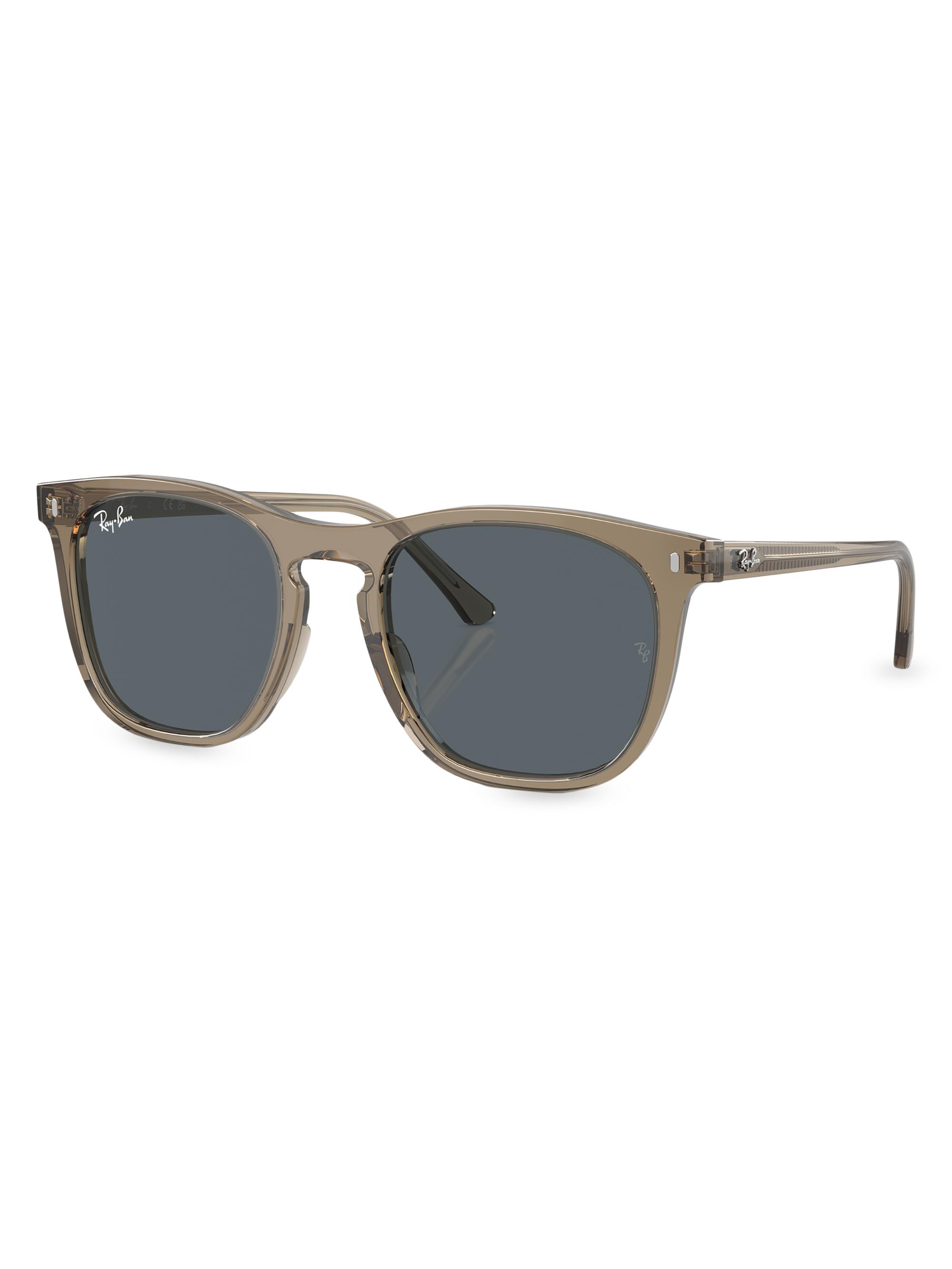 Ray-Ban Men's RB2210 53MM Square Sunglasses - Transparent Taupe Blue