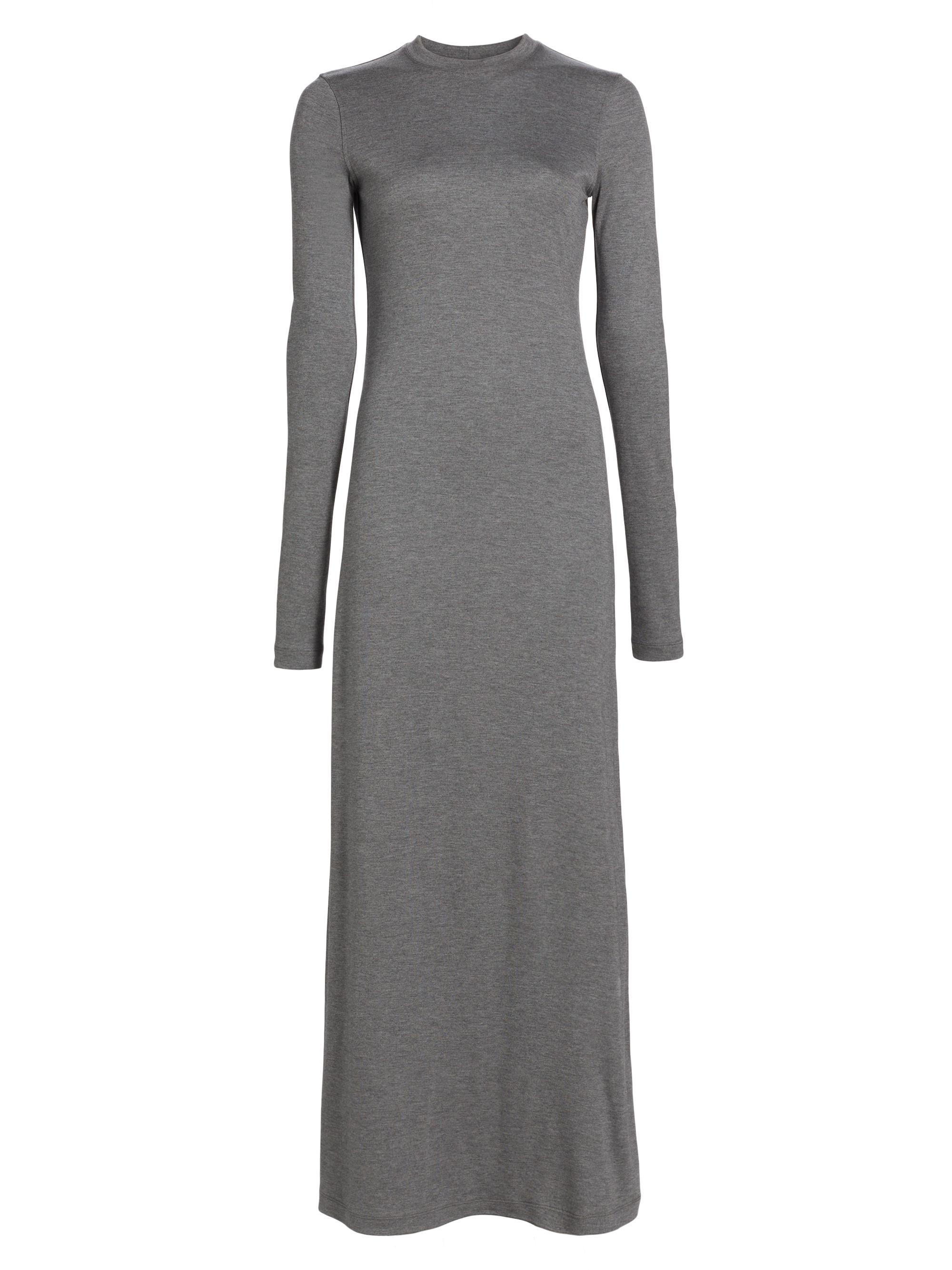 Toteme Women's Long-Sleeve Jersey Maxi Dress - Grey Melange