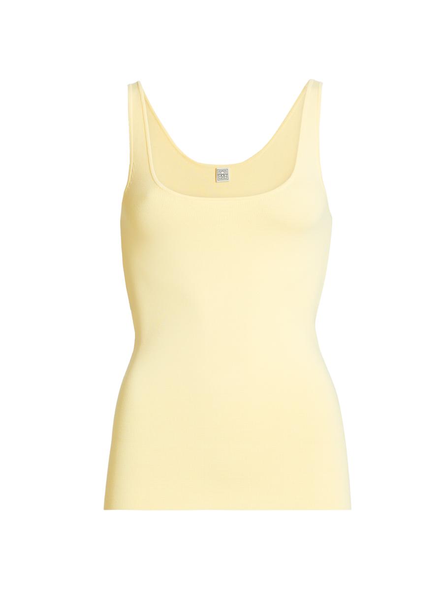 Totême Women's Compact Jersey Tank In Brown