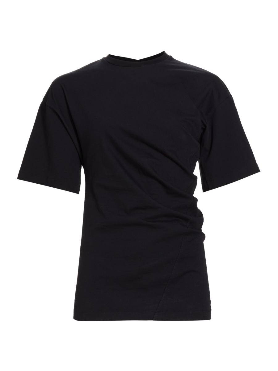 Tシャツ・カットソー Toteme T-shirts Black Curved seam tee black – TOTEME