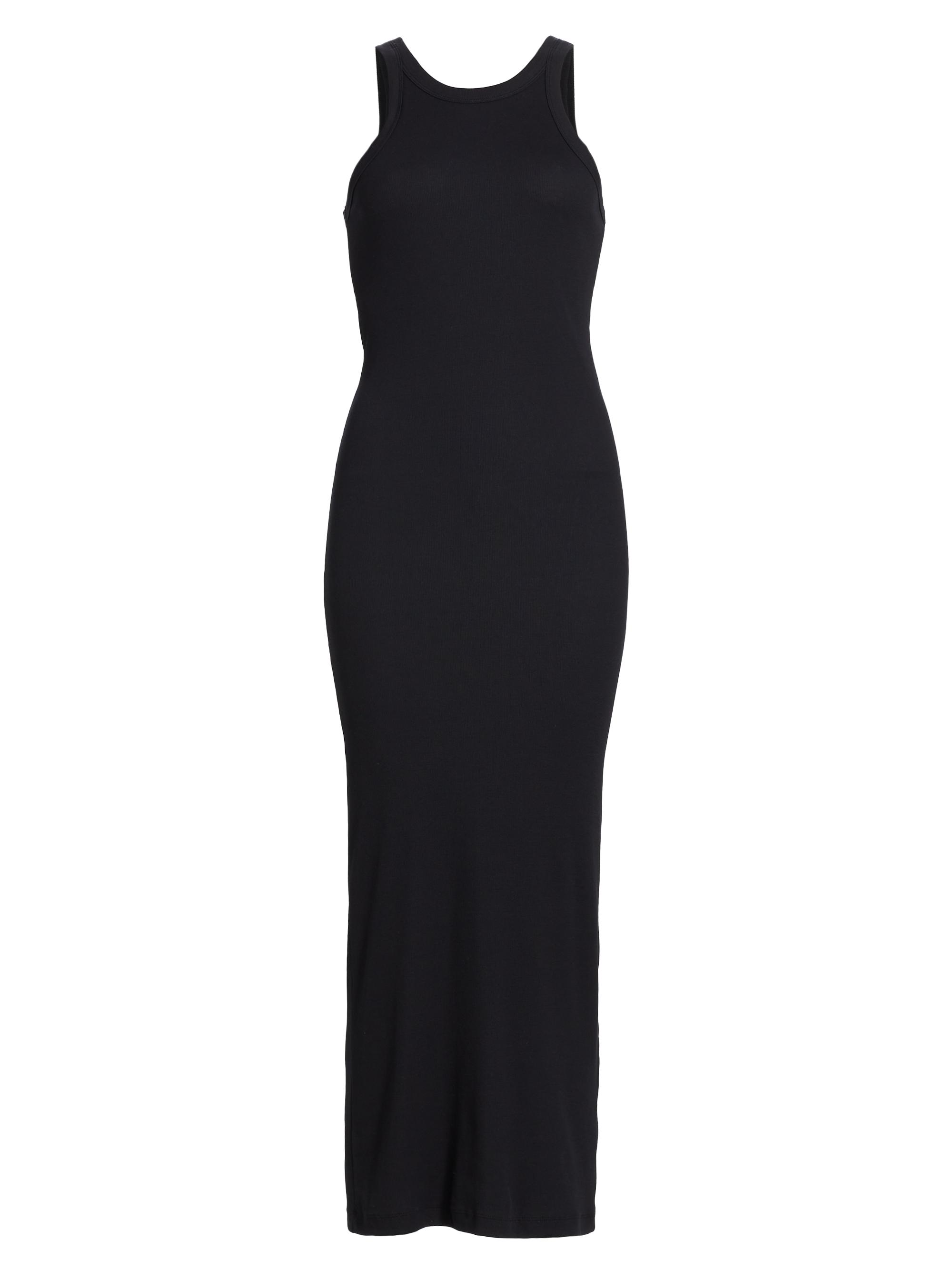 Toteme Women's Curved Ribbed Tank Maxi Dress - Black