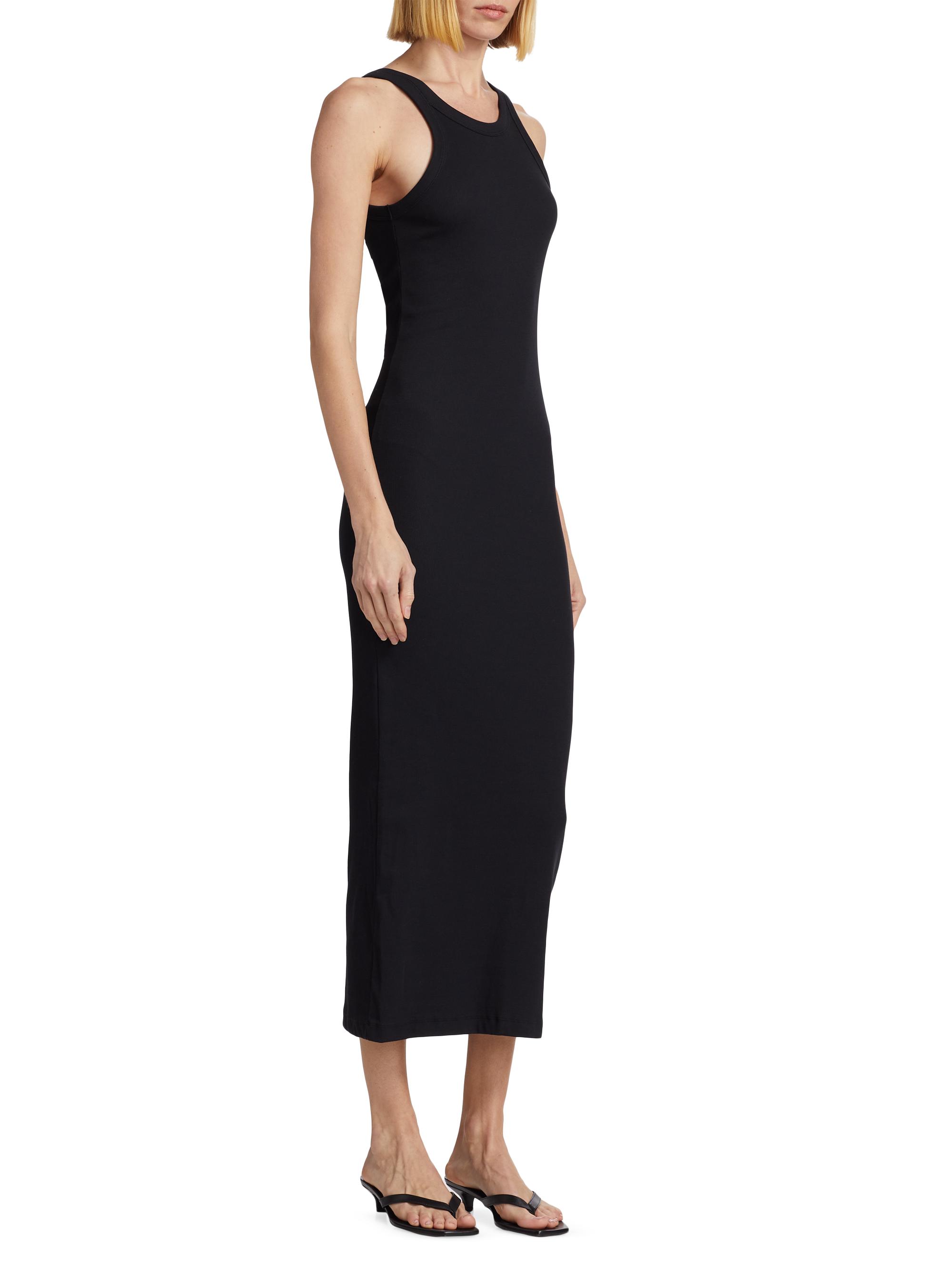 Toteme - Curved Rib Tank Dress Black - L - Women