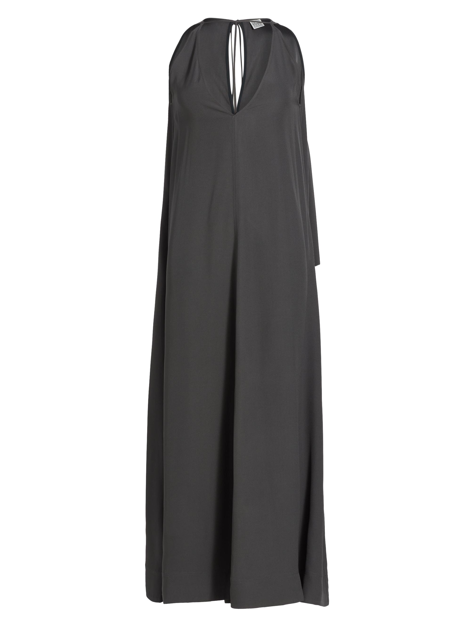 Toteme Women's Crepe T-Strap Maxi Dress - Lead