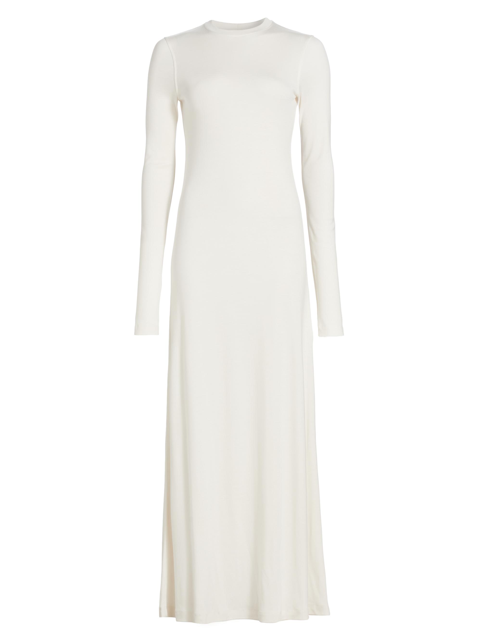 Toteme Women's Jersey Long-Sleeve Maxi Dress - Meringue