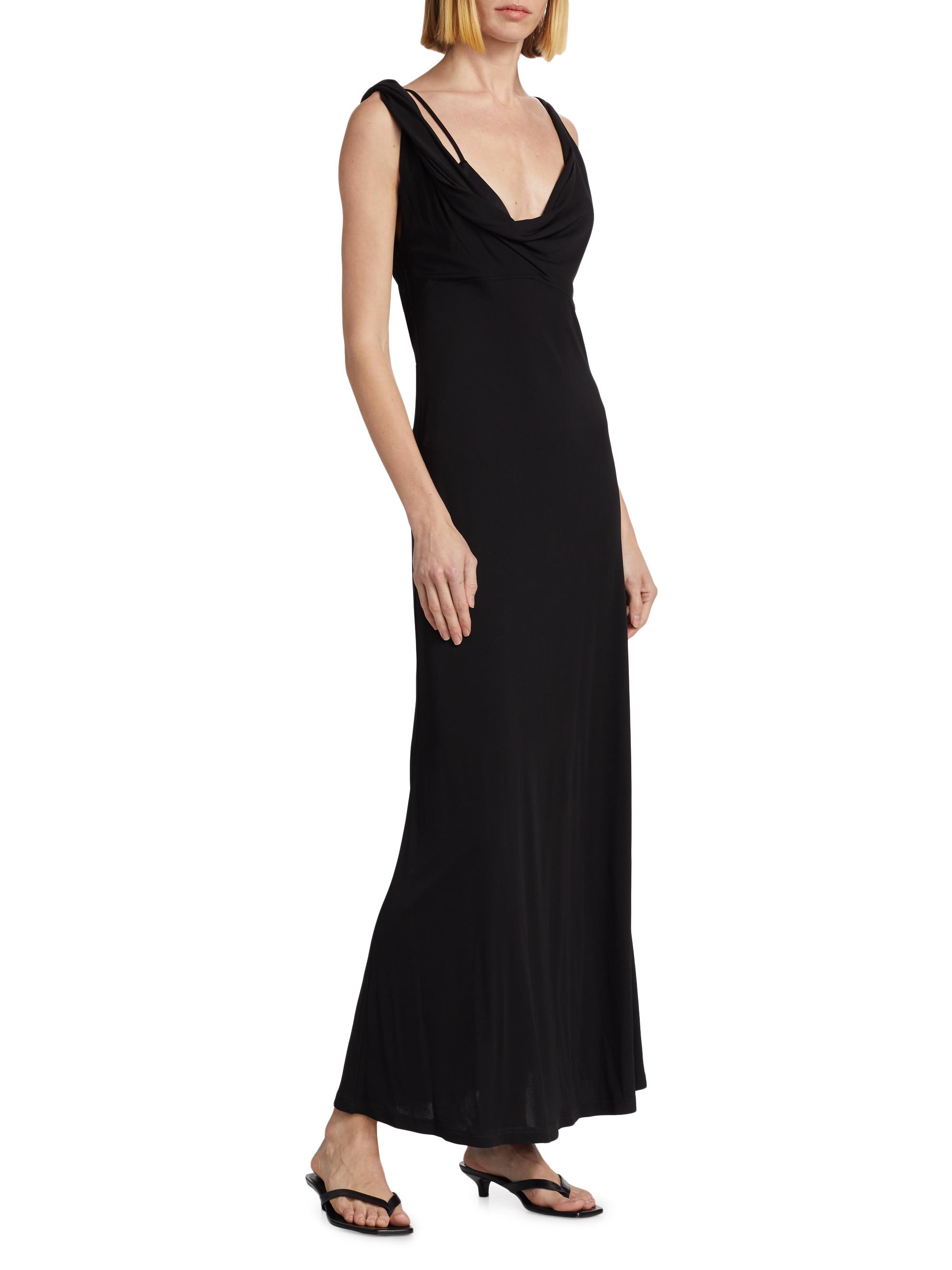 Toteme Crepe Jersey Twist Drape Maxi Dress | Saks Fifth Avenue