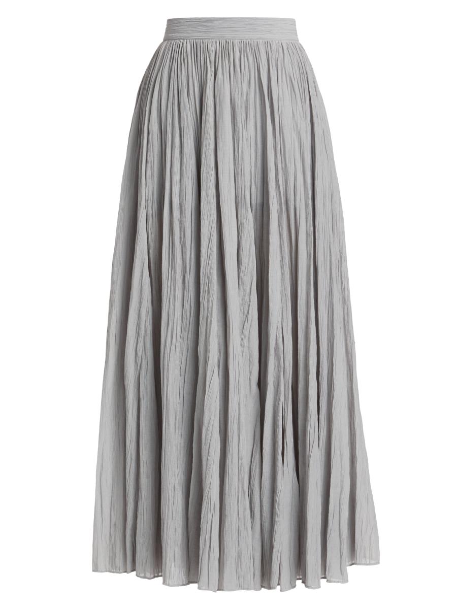 スカート Toteme High slit viscose midi skirt High slit skirt black – TOTEME