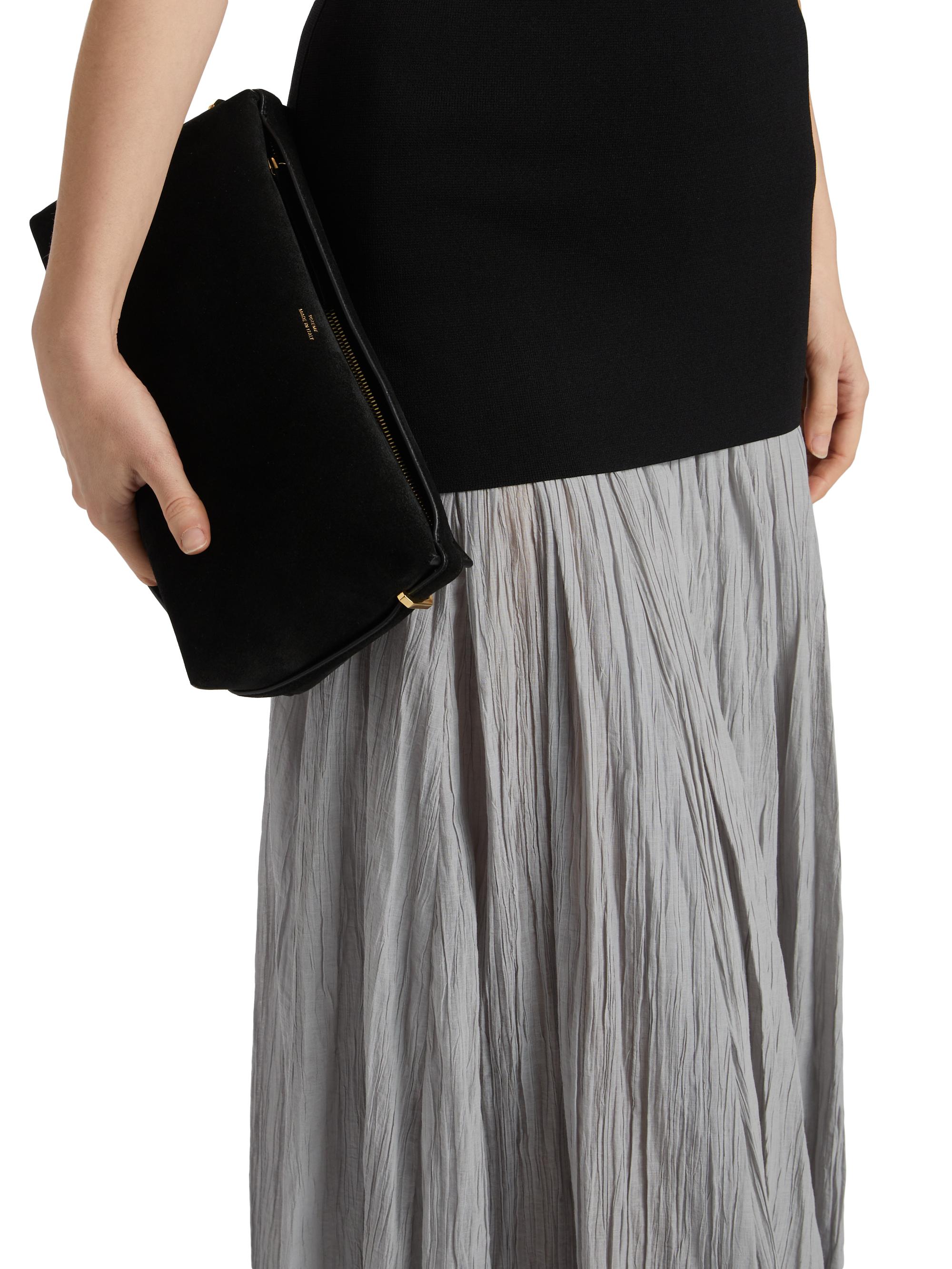 Toteme Crinkled Cotton Plissé Maxi Skirt | Saks Fifth Avenue