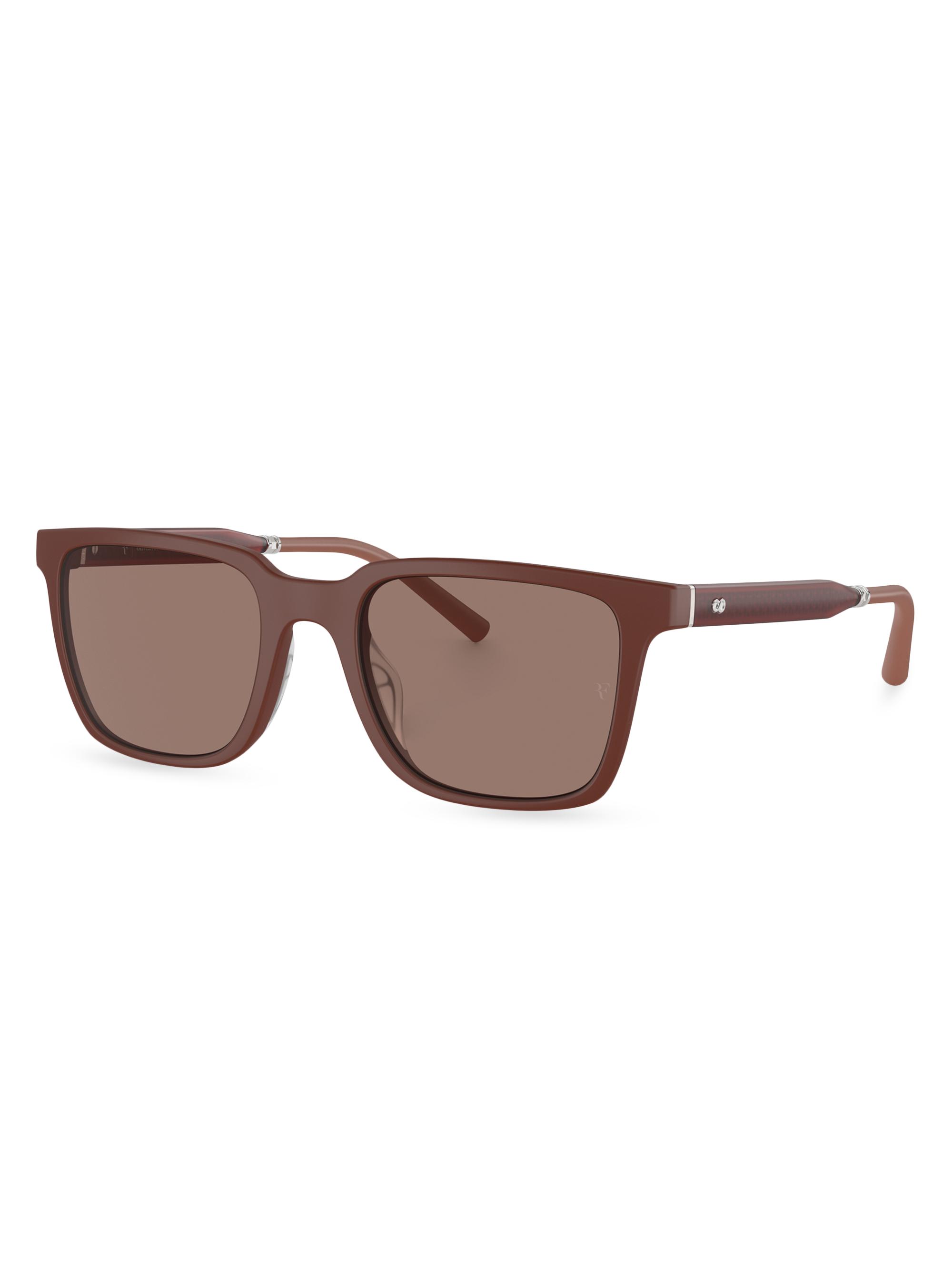 Oliver Peoples Roger Federer Men's Mr. Federer 52MM Square Sunglasses - Matte Rust Taupe
