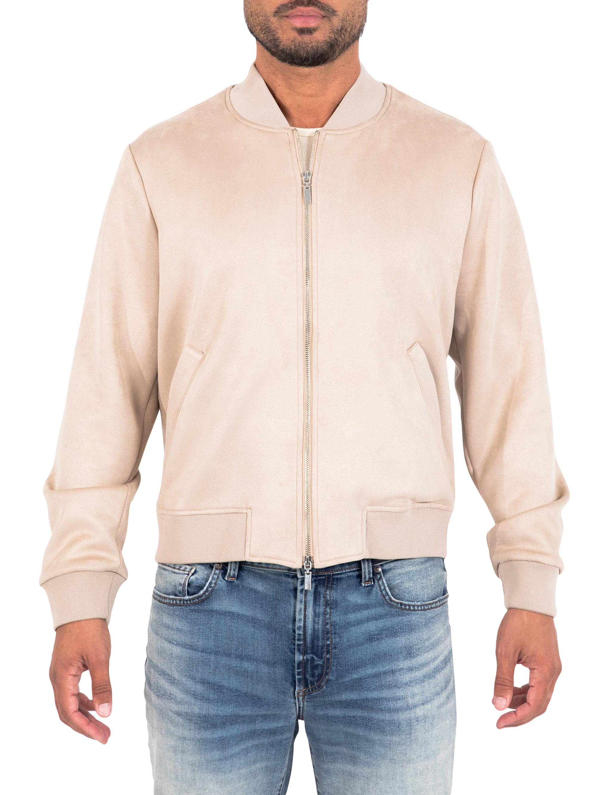 Monfrère Men's Maverick Bomber Jacket - Suede Taupe