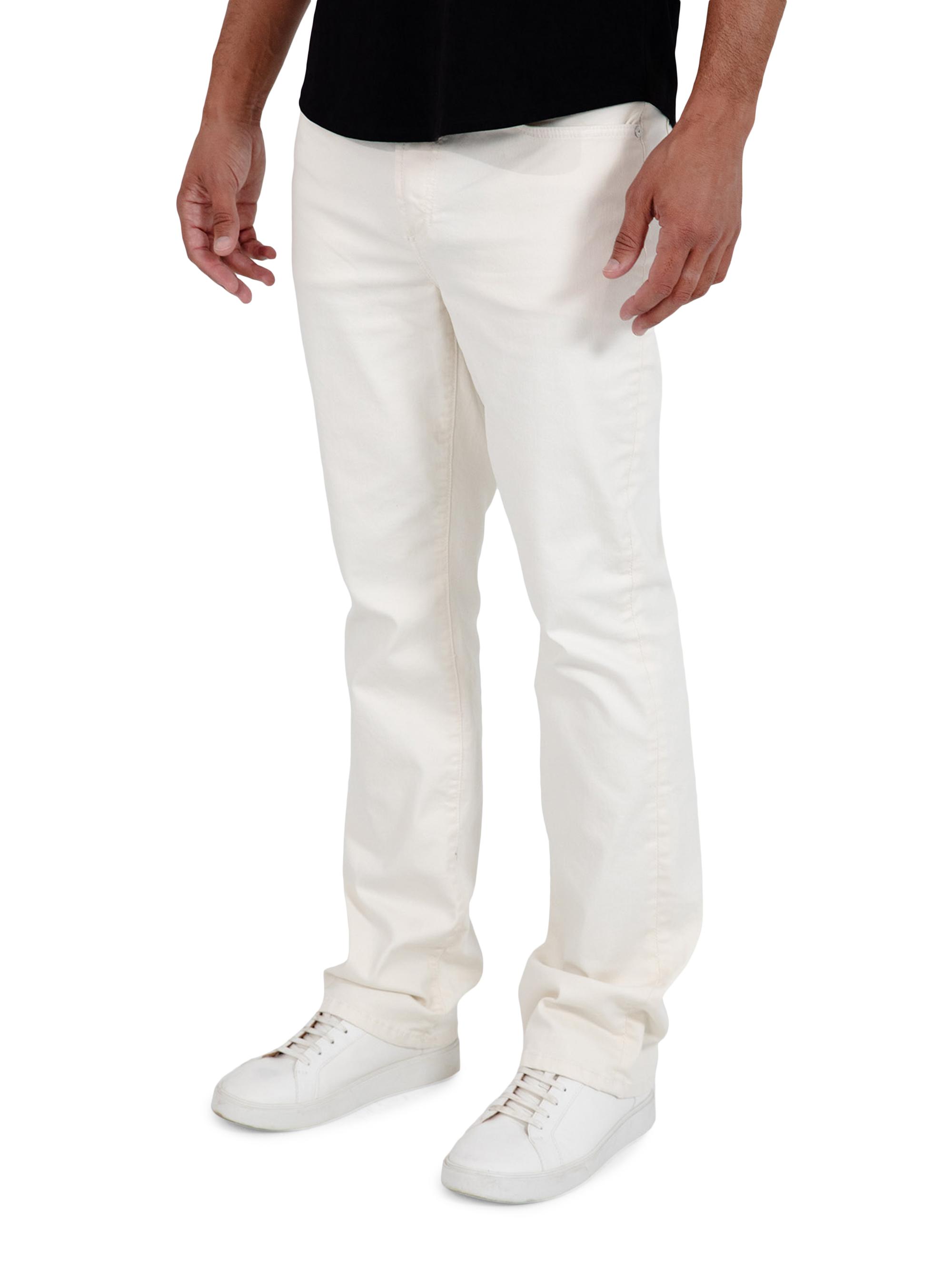 Monfrère Men's Clint Vintage Straight-Fit Jeans - Vintage Blanc