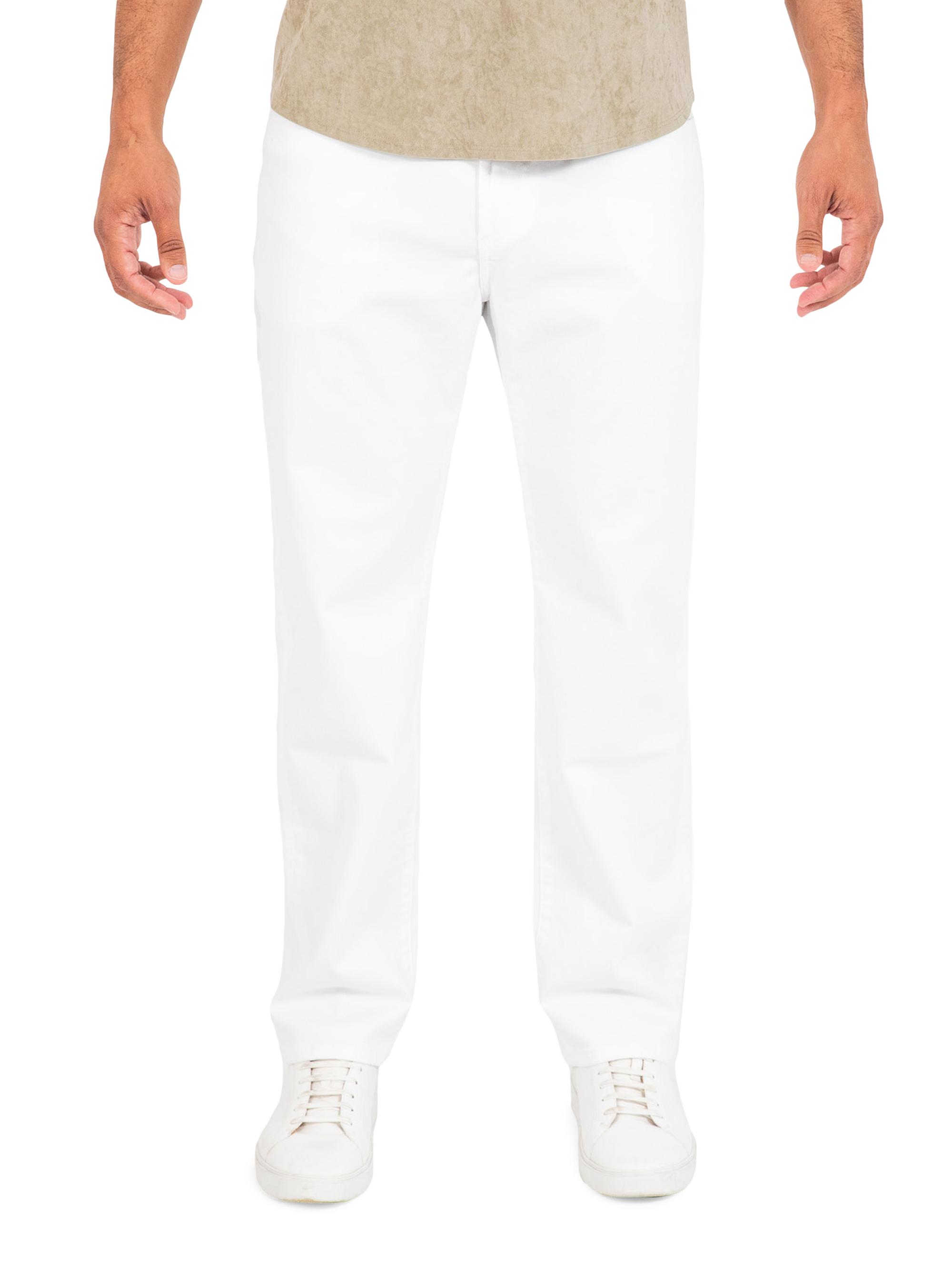 Monfrère Men's Jayden Stretch Straight-Leg Jeans - Blanc