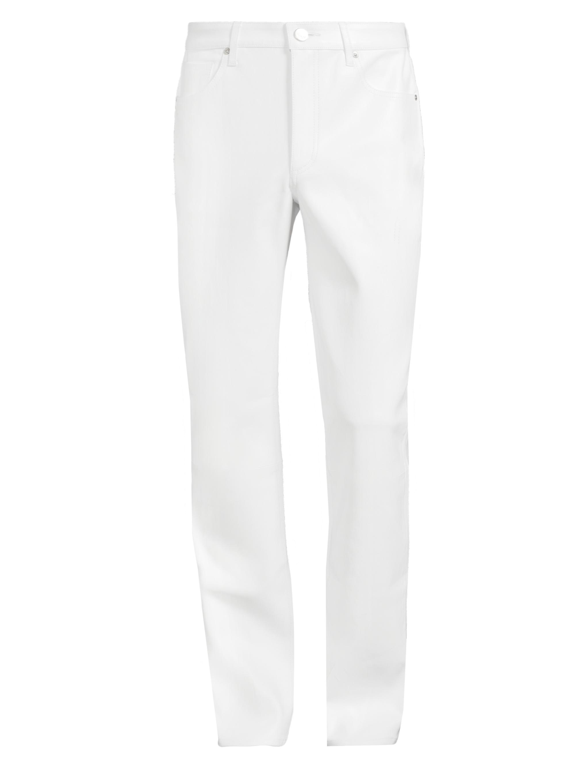 Monfrère Men's Clint Leather Pants - Blanc