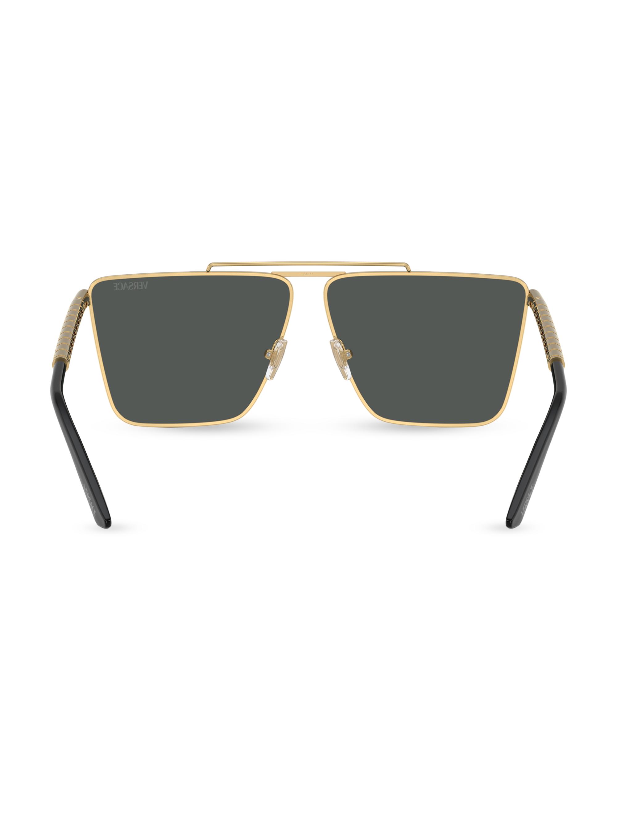 Versace ショート丈 Gianni Versace Sunglasses 1996 Vintage Brown Gold Medusa 424 869