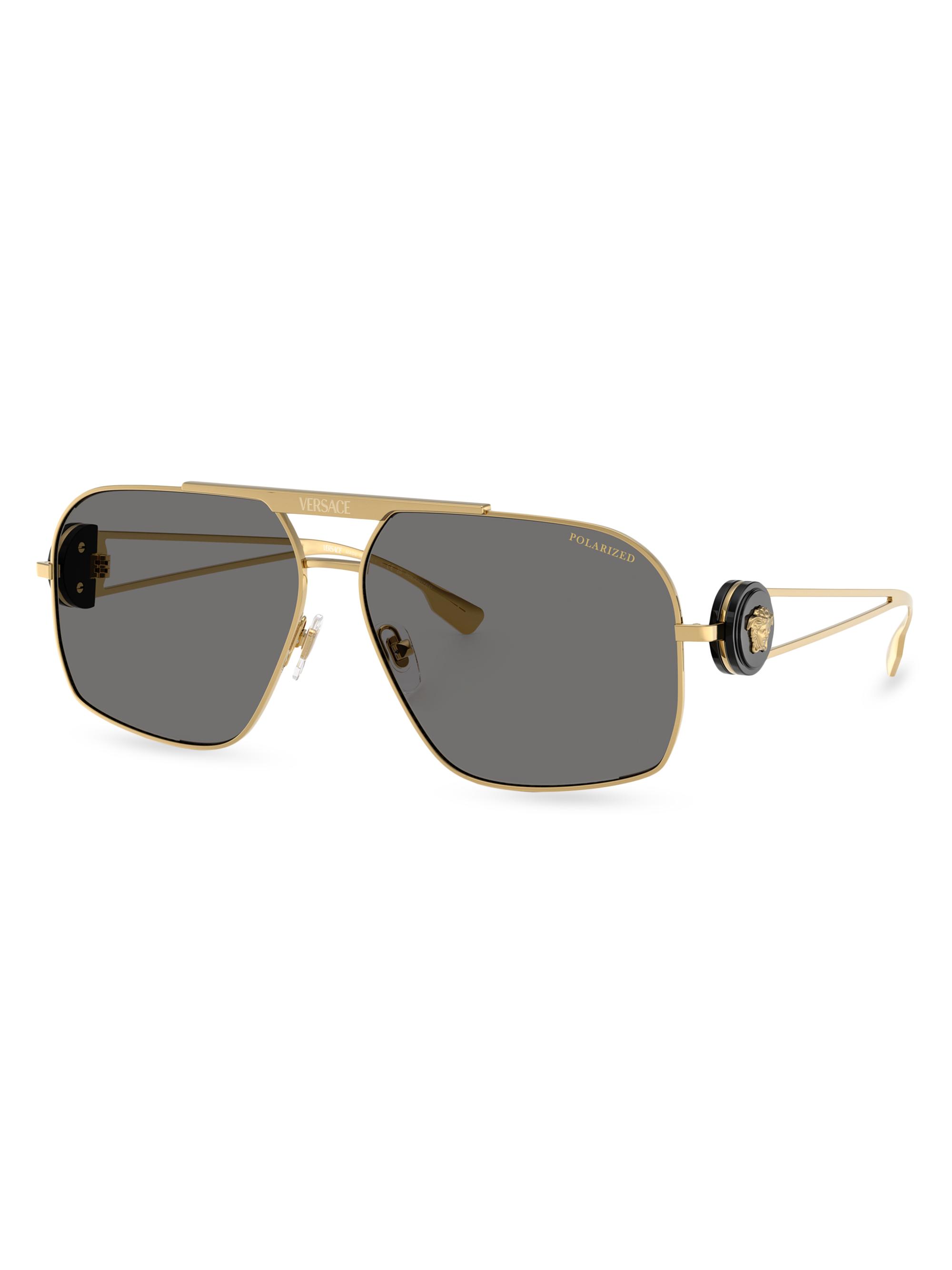 Versace 60MM Rectangular Sunglasses | Saks Fifth Avenue