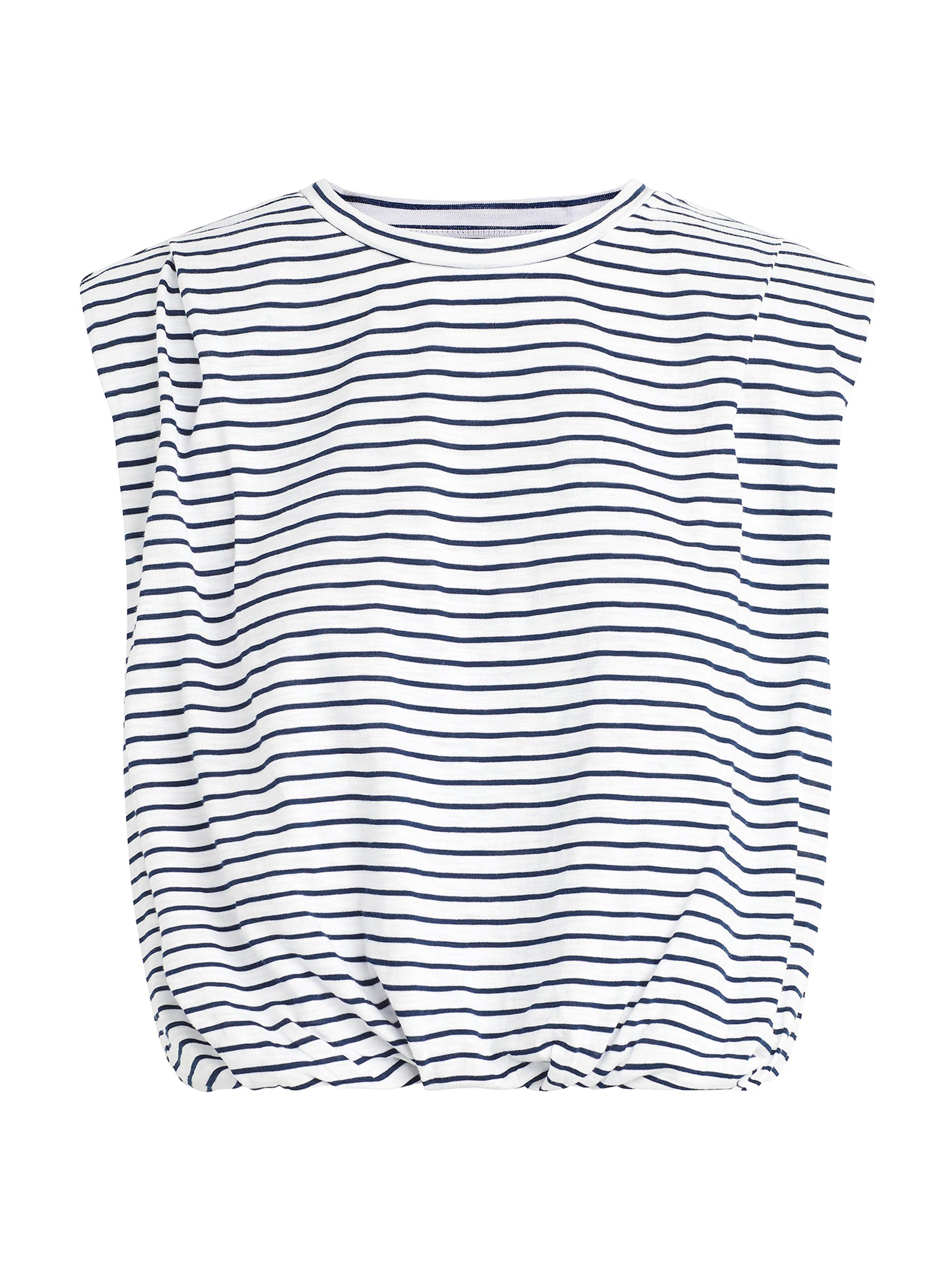 Joe's Jeans Women's The Arden Breton-Striped Cotton-Blend Top - Breton Stripe