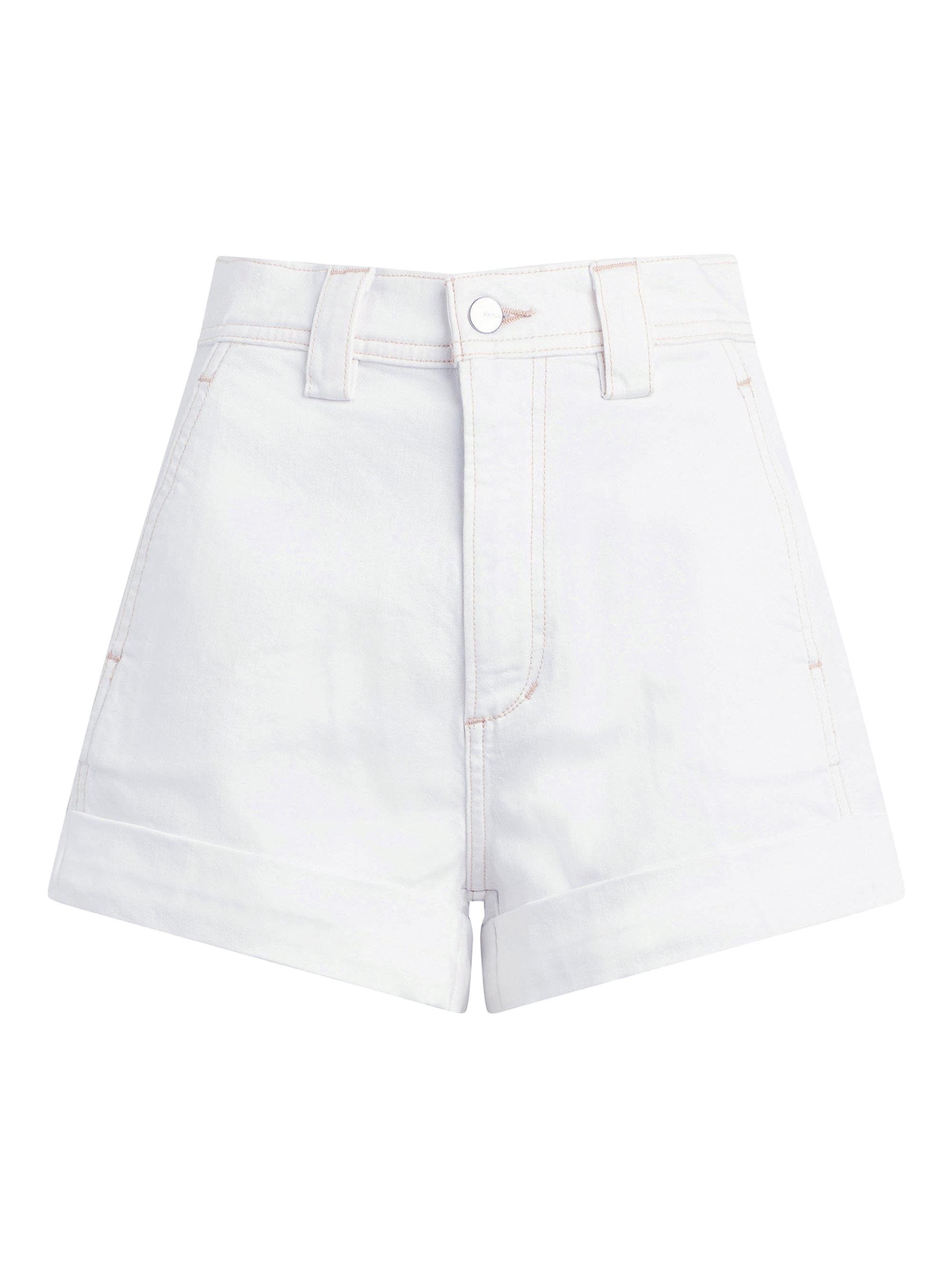 Joe's Jeans Women's The Avery High-Rise Denim Shorts - White