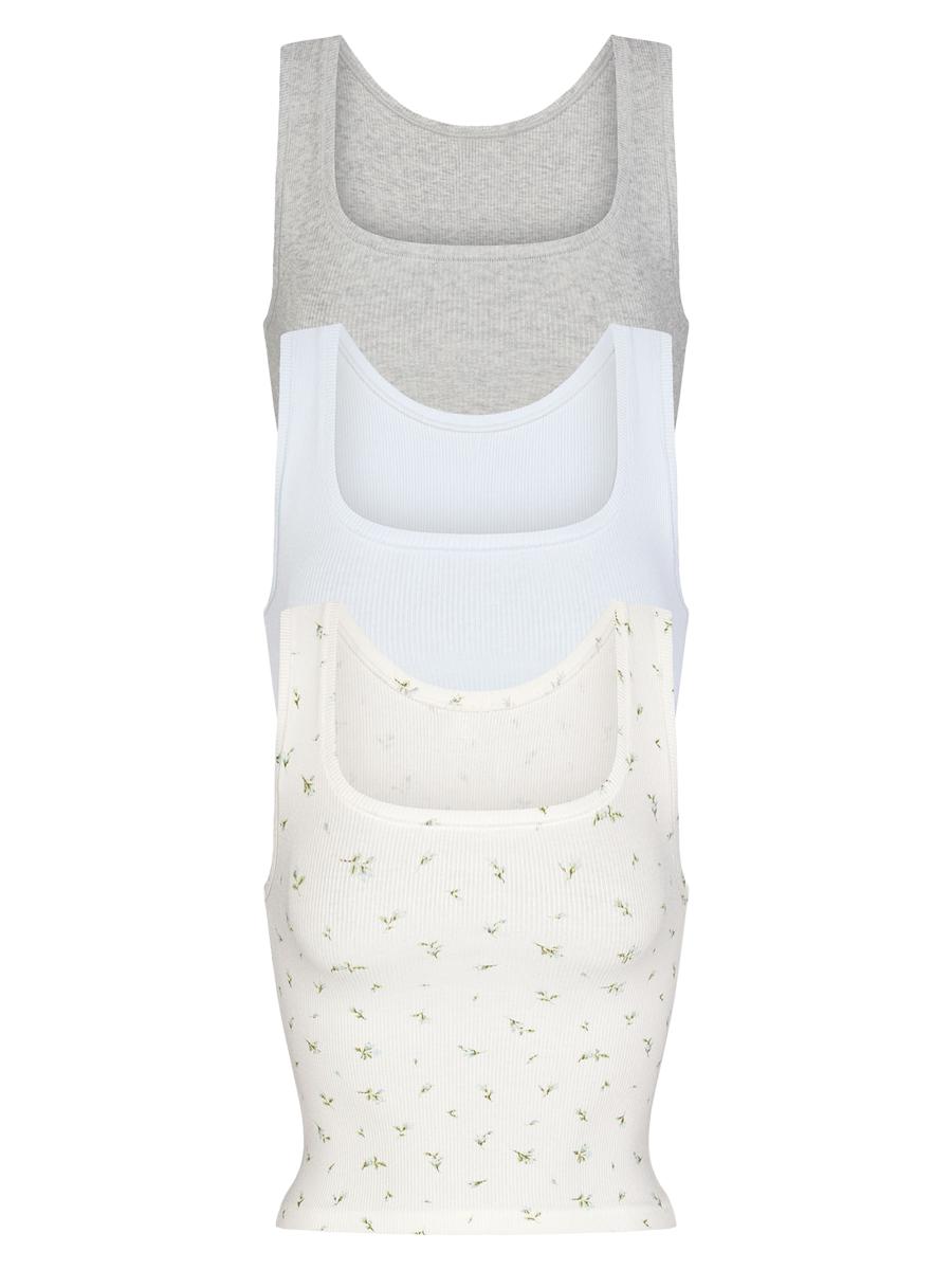 SKIMS Cotton Rib Tank 3-Pack | Saks Fifth Avenue