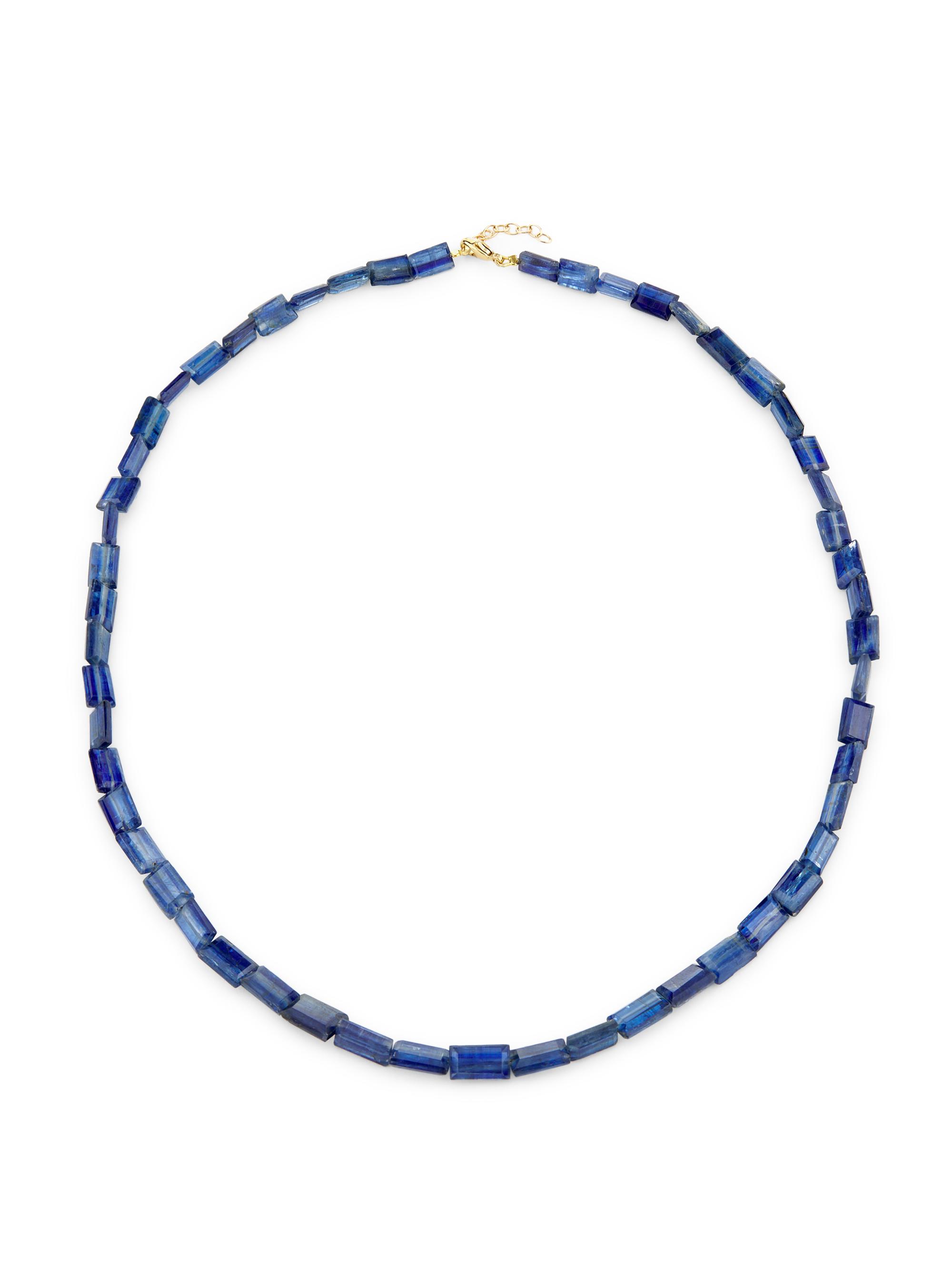 Jia Jia Women's Arizona 14K Yellow Gold & Kyanite Beaded Necklace - Blue