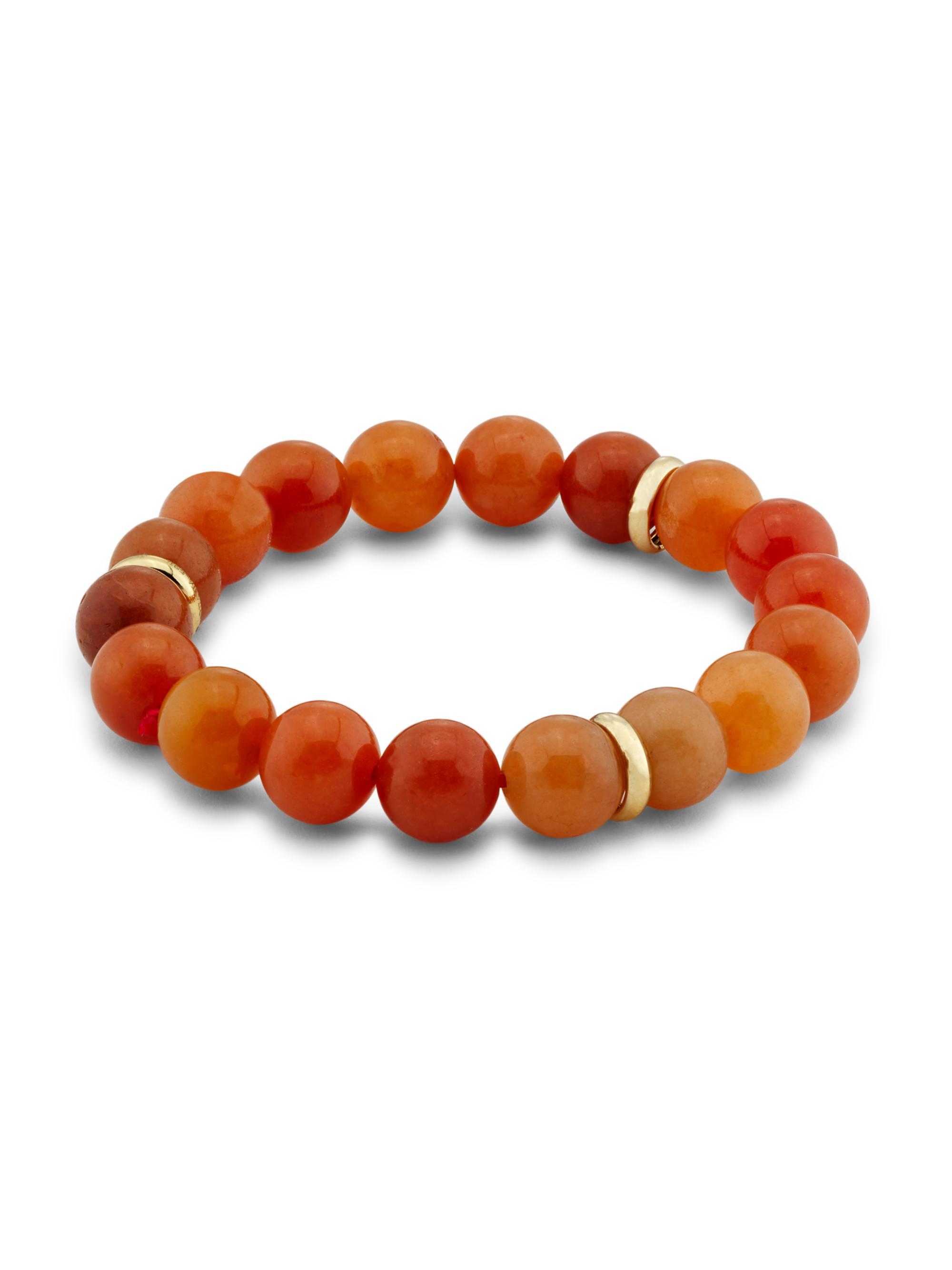 Jia Jia Women's Uluwatu 14K Yellow Gold & Carnelian Bracelet - Orange Brown