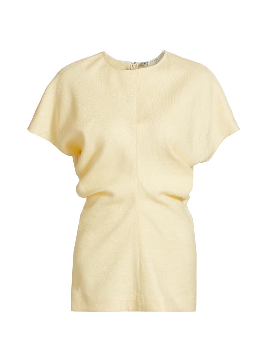 Toteme Crinkled Slouch-Waist Top | Saks Fifth Avenue