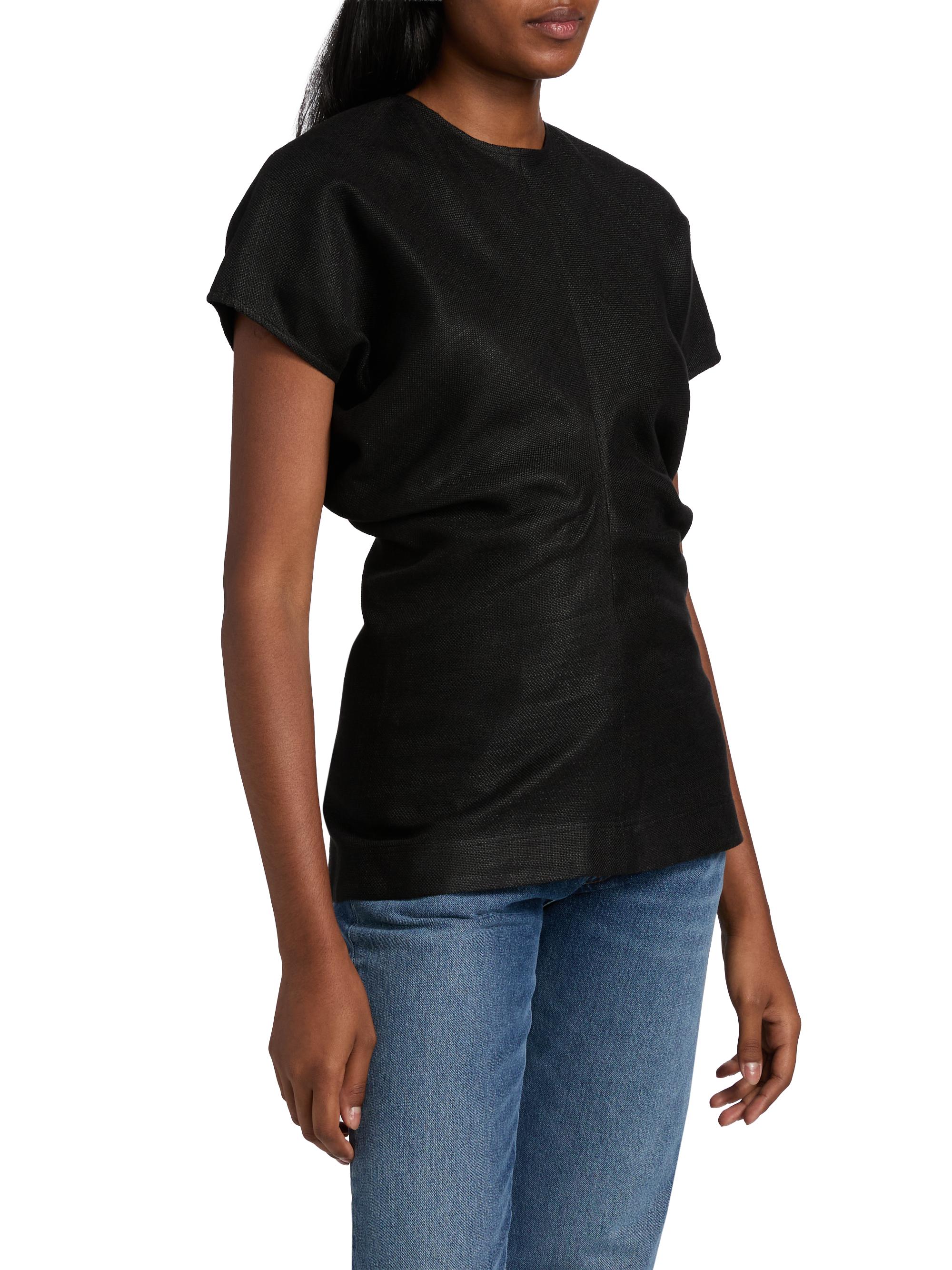 Toteme Crinkled Slouch-Waist Top | Saks Fifth Avenue