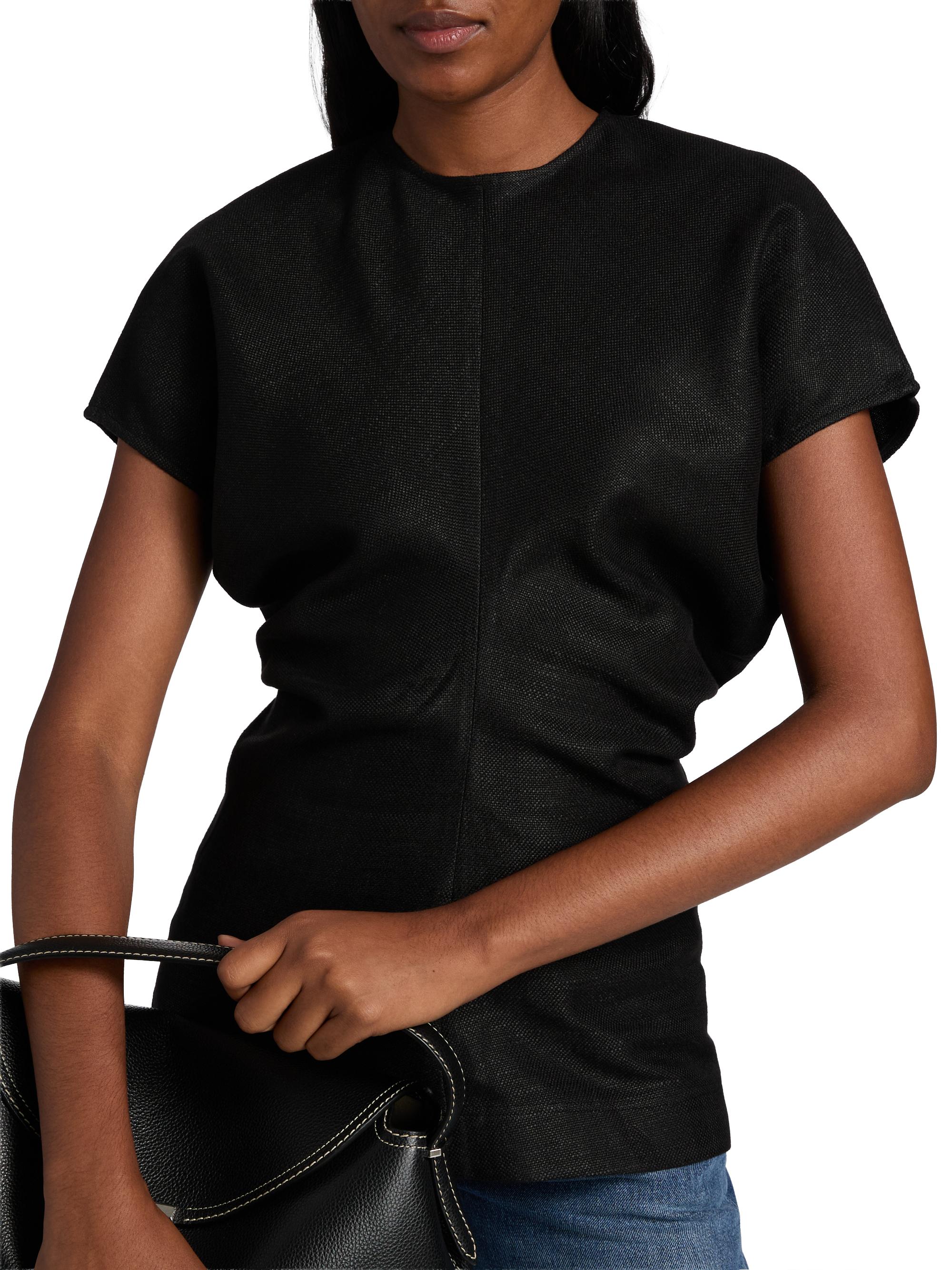 Toteme Crinkled Slouch-Waist Top | Saks Fifth Avenue