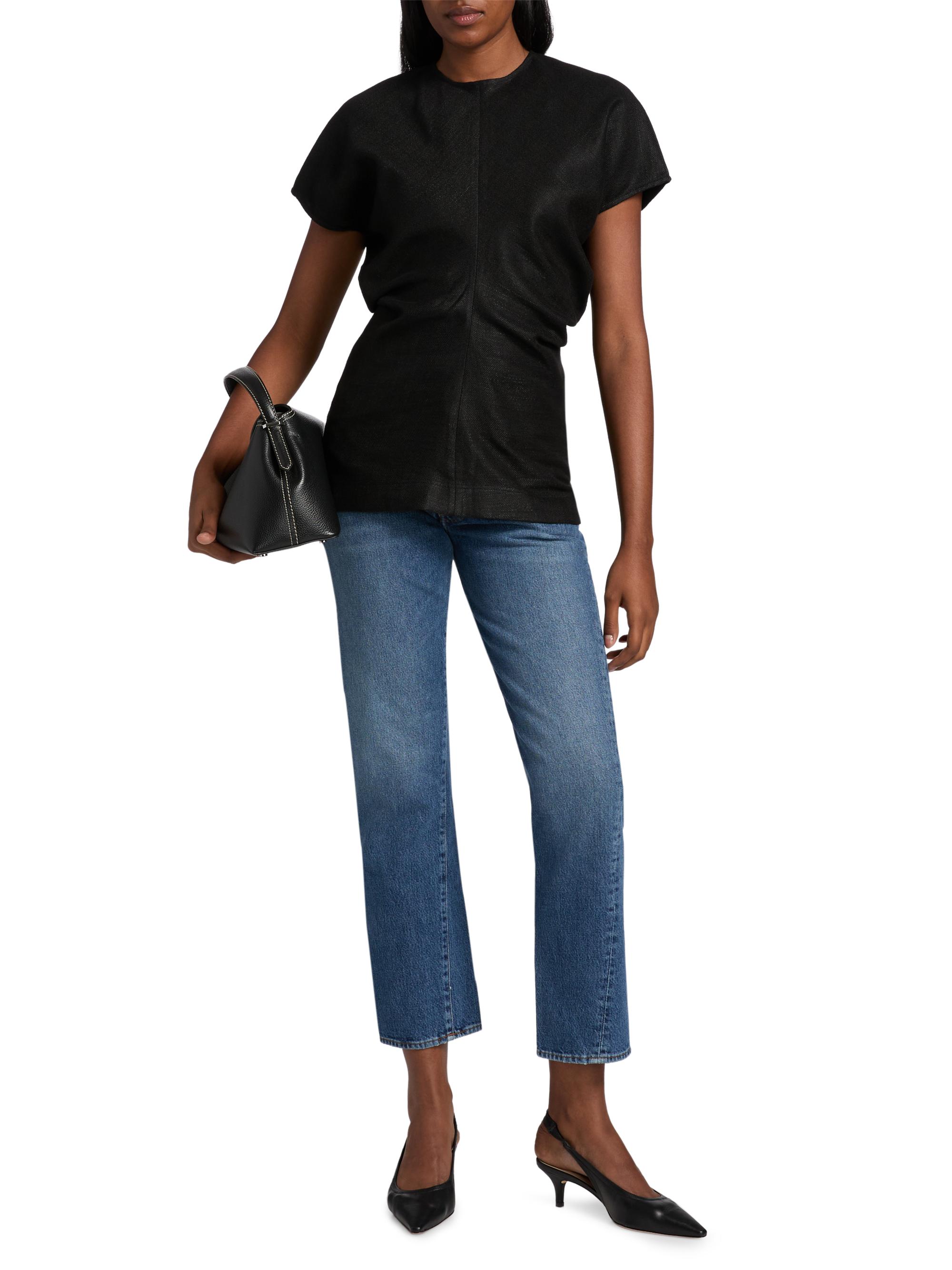 Toteme Crinkled Slouch-Waist Top | Saks Fifth Avenue