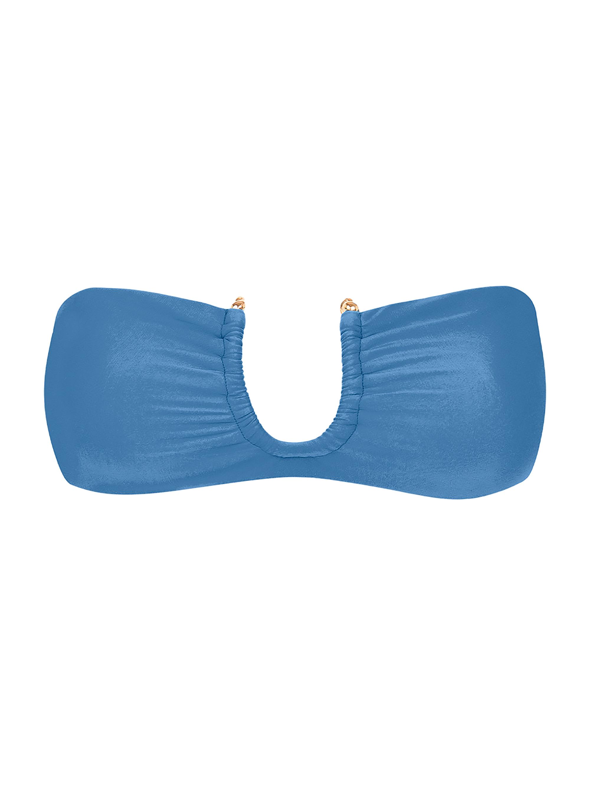 ViX by Paula Hermanny Women's Cora Bandeau Bikini Top - Light Blue