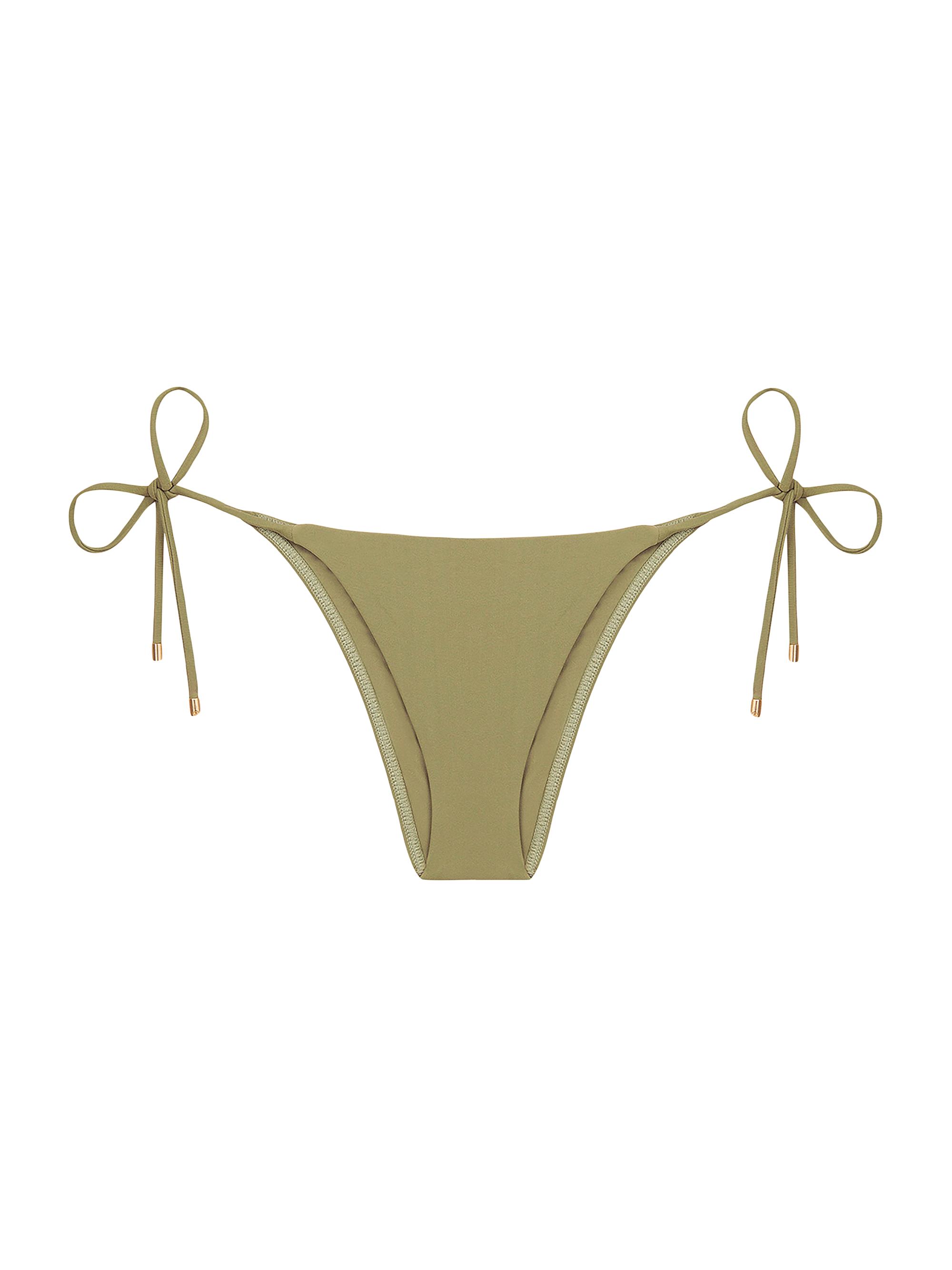 ViX by Paula Hermanny Women's Side-Tie Bikini Bottoms - Olive