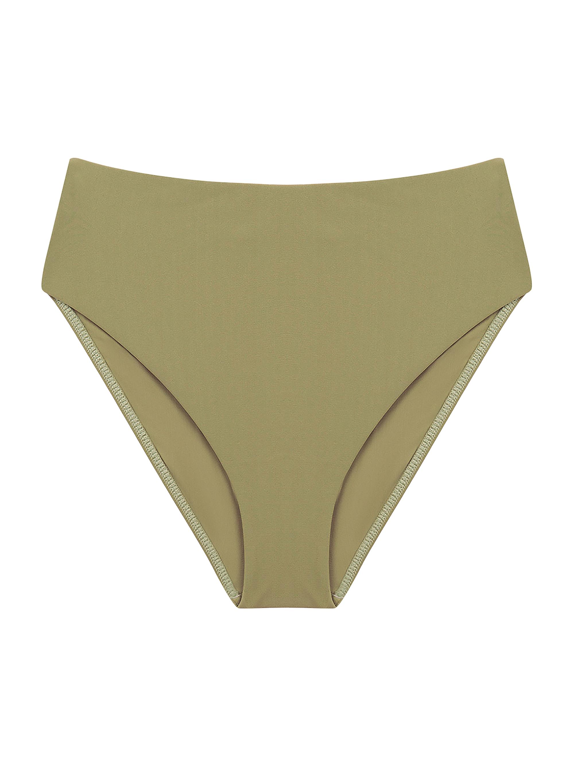 ViX by Paula Hermanny Women's Bela High-Waisted Bikini Bottom - Olive