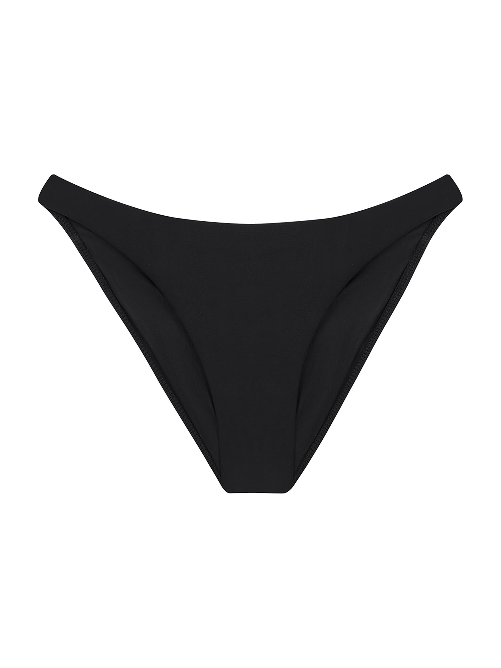 ViX by Paula Hermanny Women's Solid Low-Rise Bikini Bottom - Black