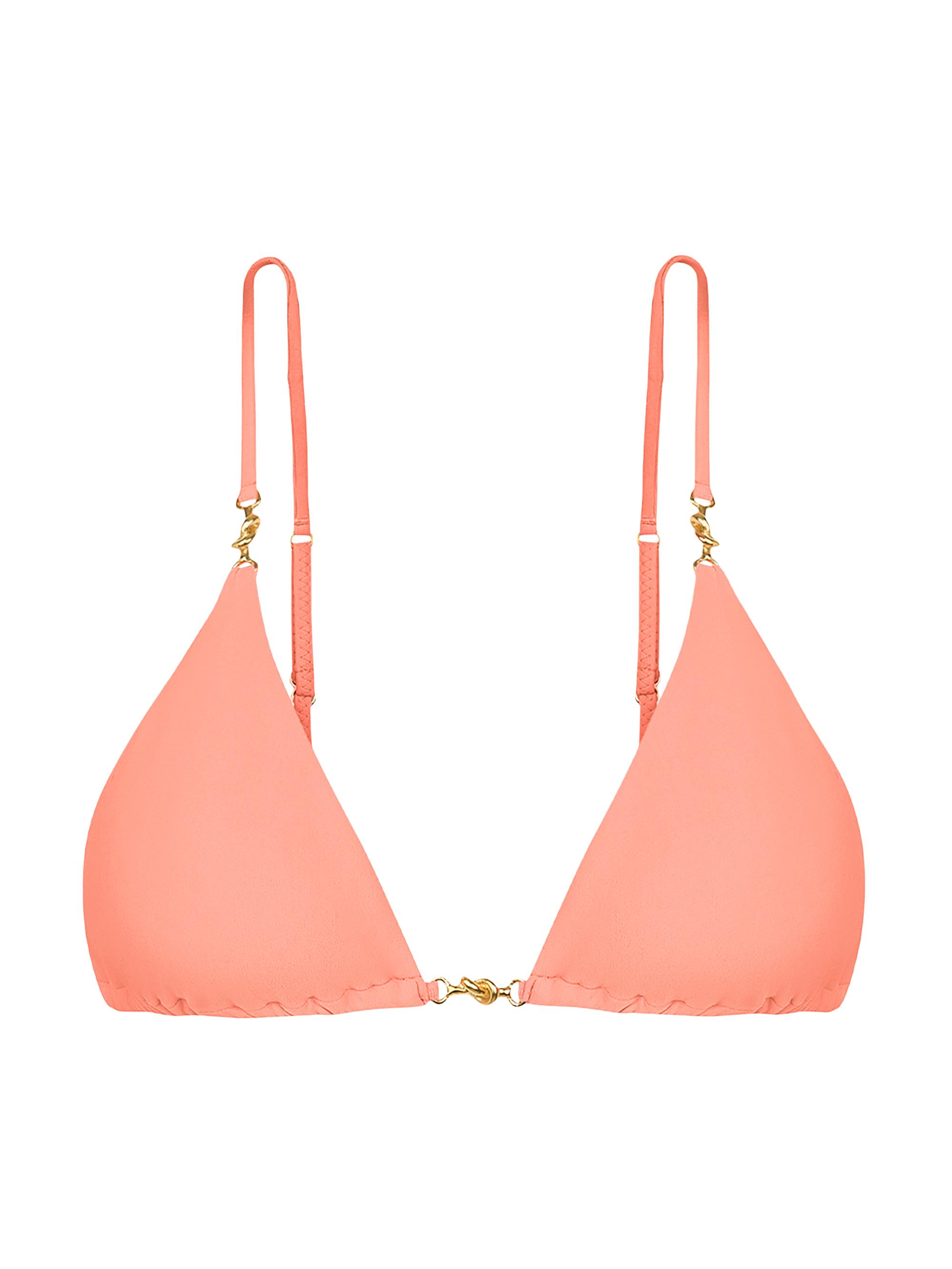 ViX by Paula Hermanny Women's Cora Triangle Bikini Top - Peach