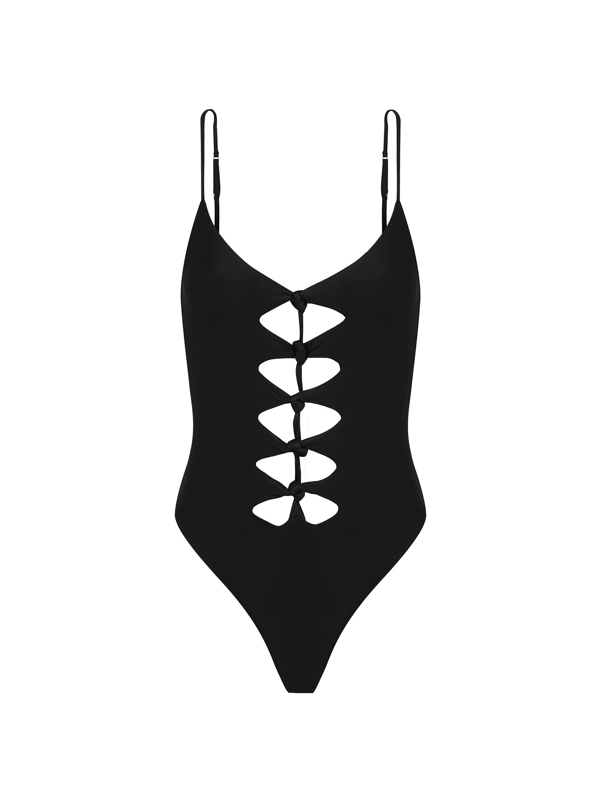 ViX by Paula Hermanny Women's Megan Cut-Out One-Piece Swimsuit - Black