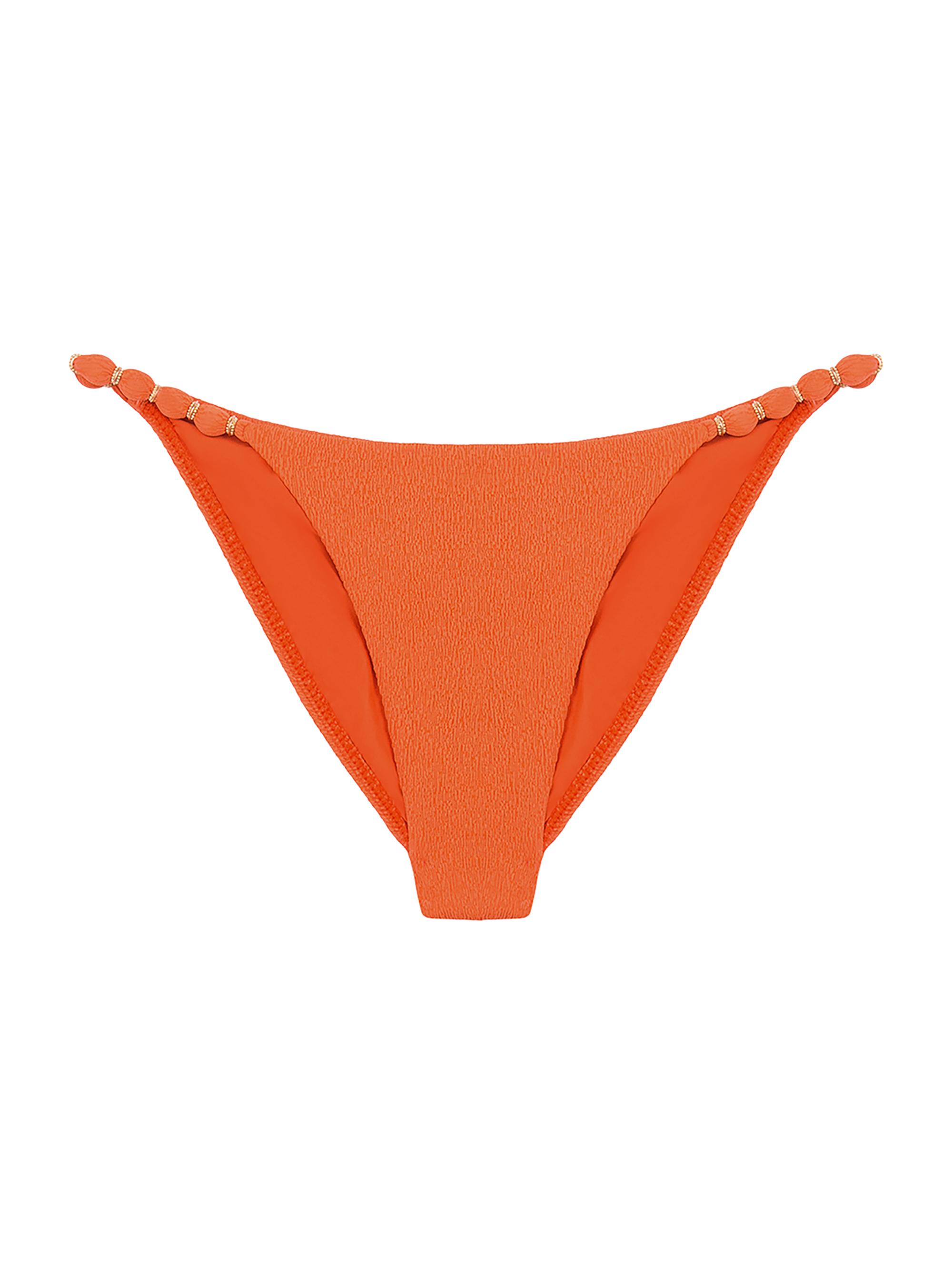 ViX by Paula Hermanny Women's Firenze Beaded Bikini Bottom - Orange