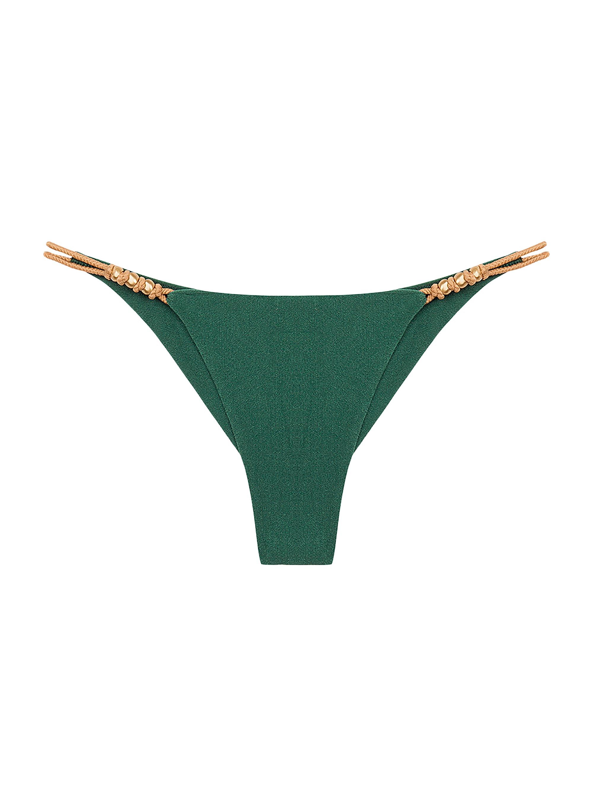 ViX by Paula Hermanny Women's Solid Paige Cheeky Bikini Bottom - Green