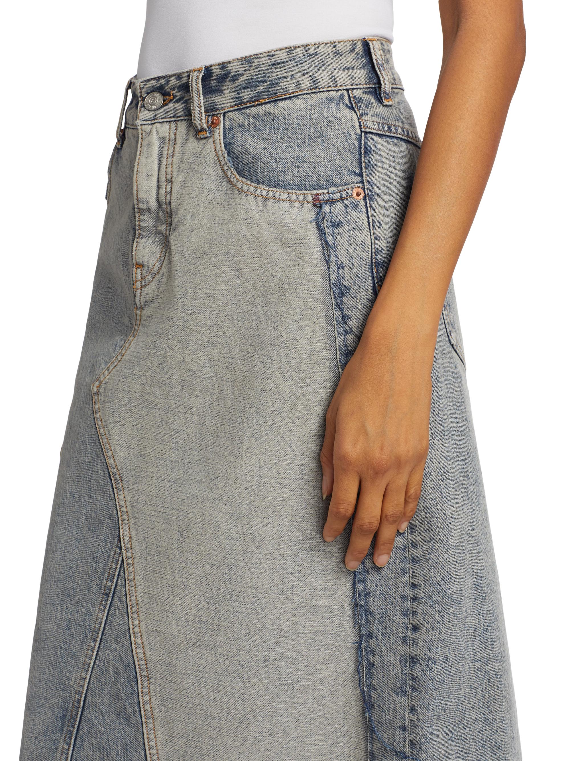 Mai.M MM6 Maison Margiela A-Line Denim Maxi Skirt | Saks Fifth Avenue