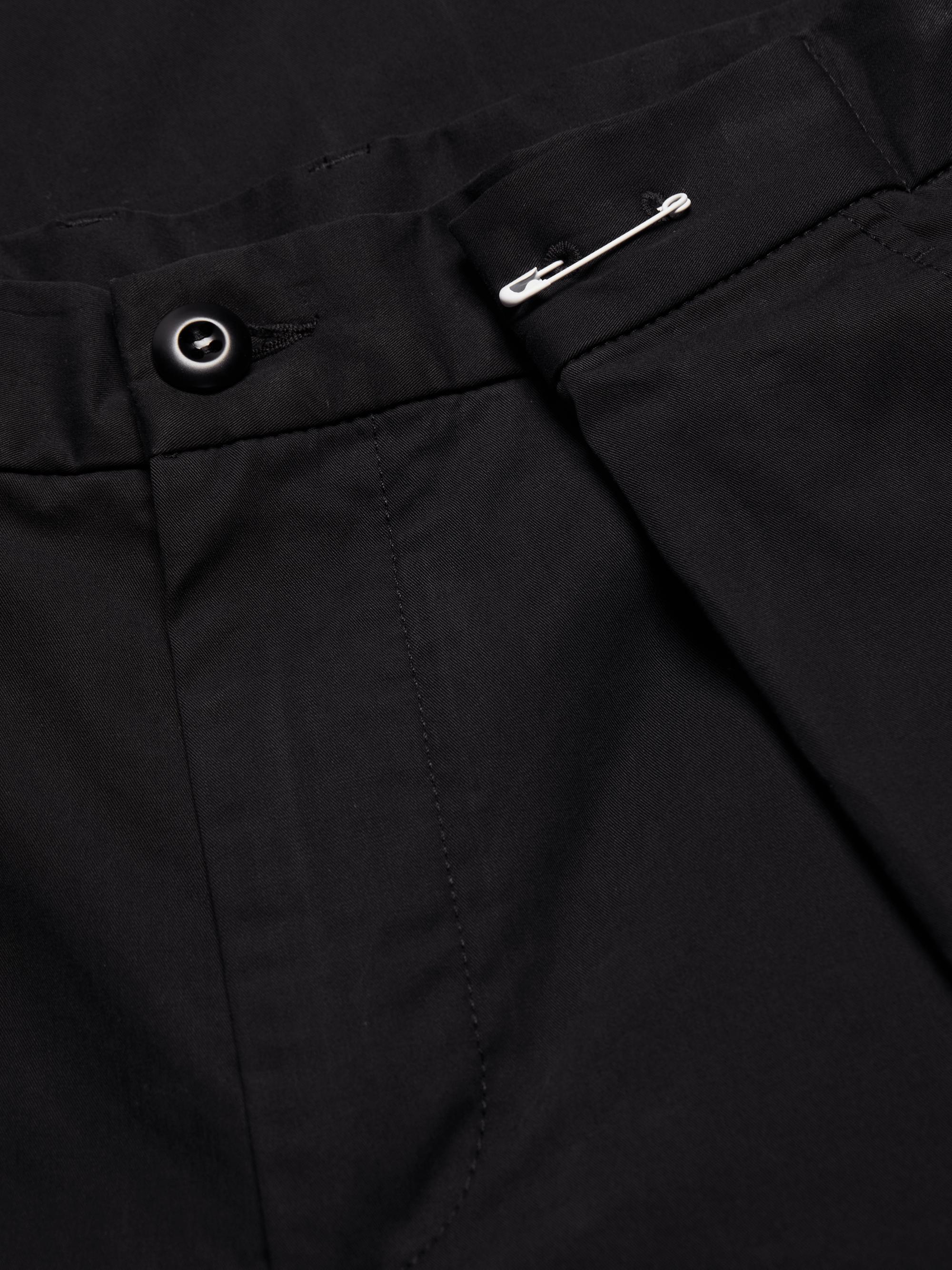 MM6 Maison Margiela Cotton Gabardine Foldover Wide-Leg Pants