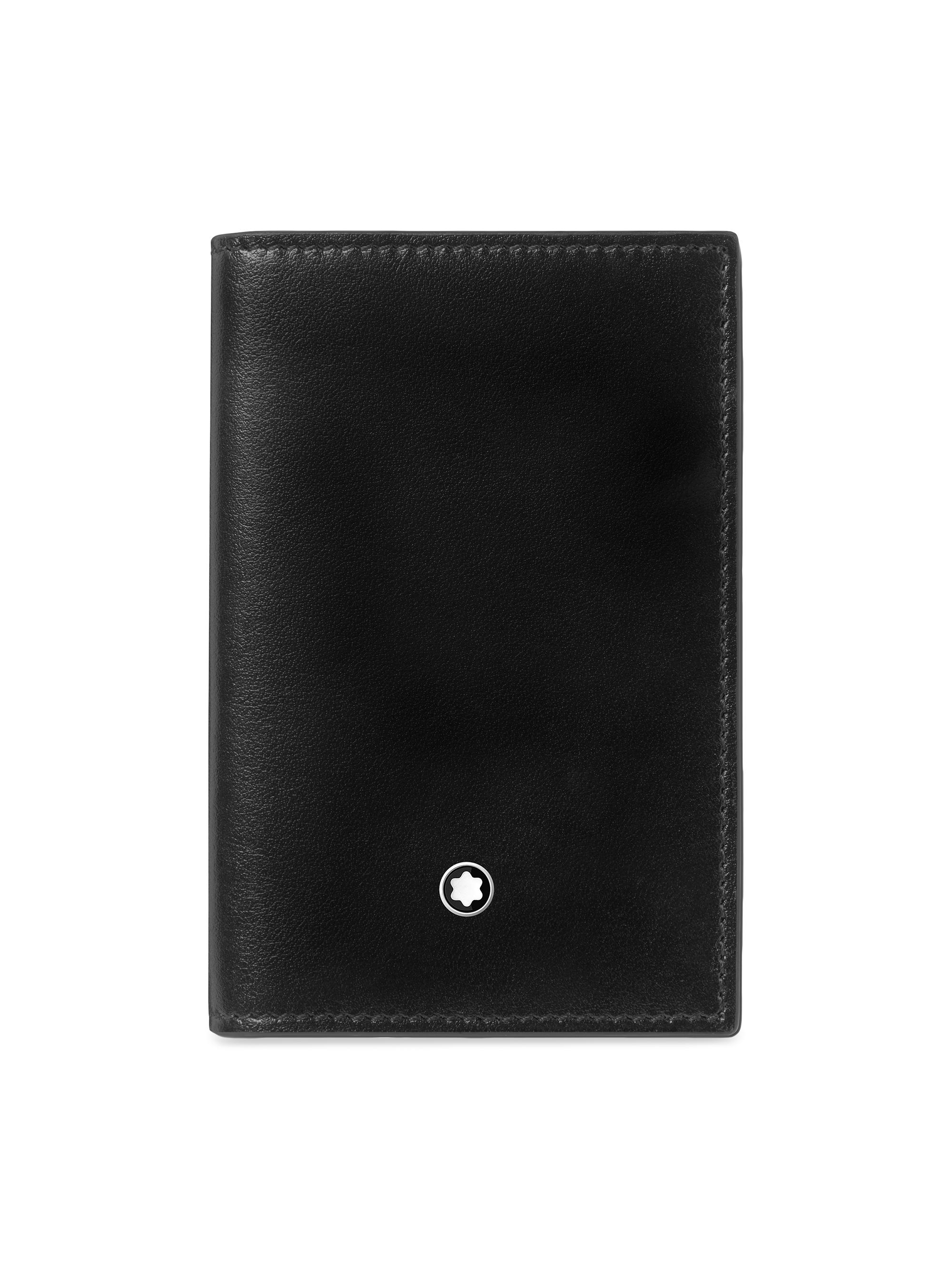 Montblanc Men's Meisterstück Leather Card Holder - Black