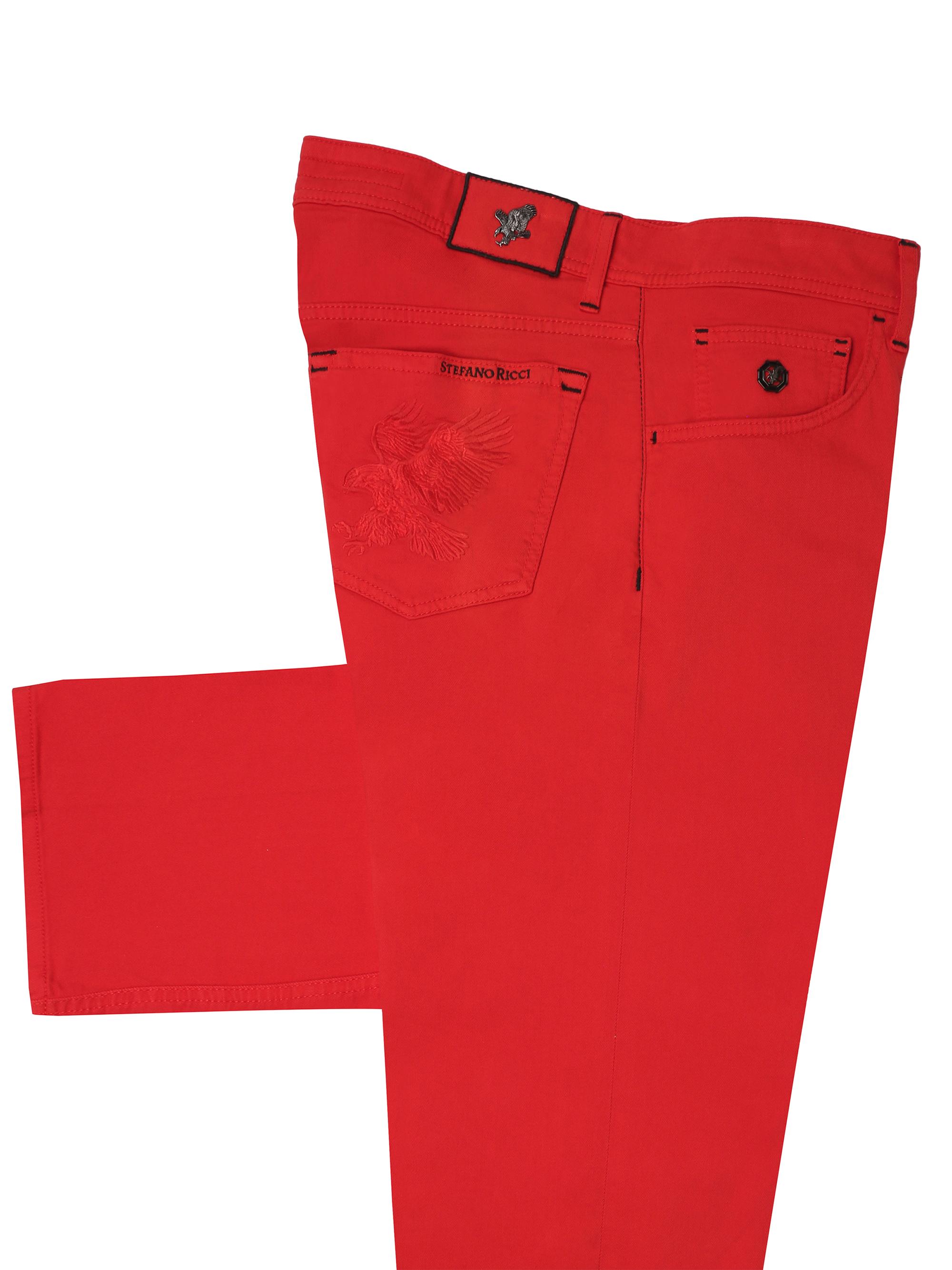 Stefano Ricci Men's Sport Jeans - Red