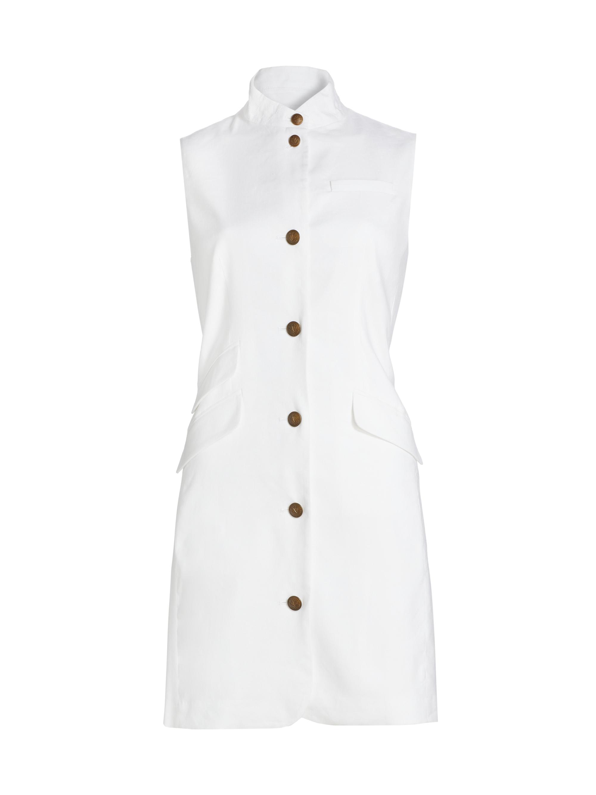 Slade Linen-Blend Vest Minidress