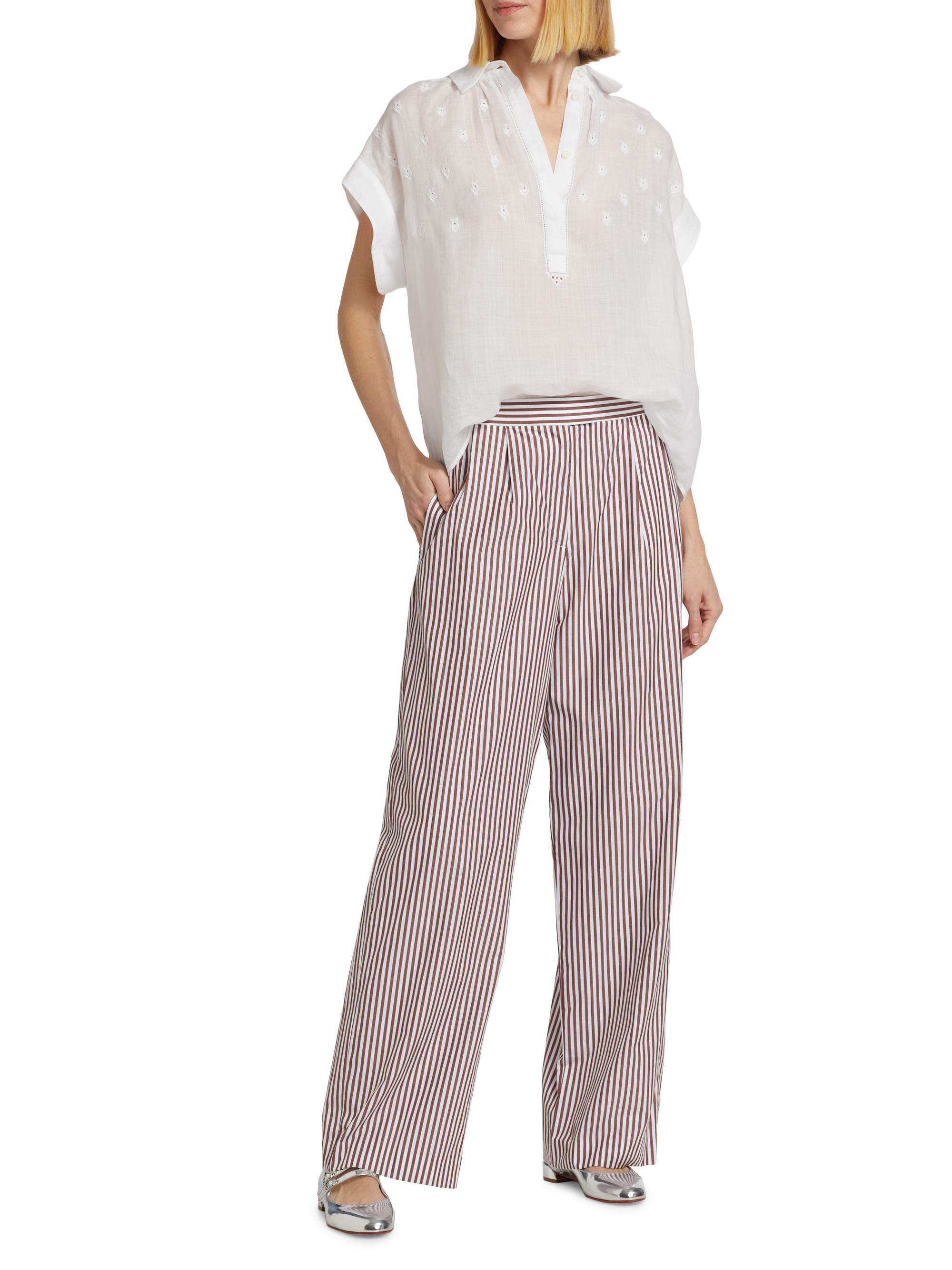 rag & bone Lacey Striped Poplin Pants | Saks Fifth Avenue