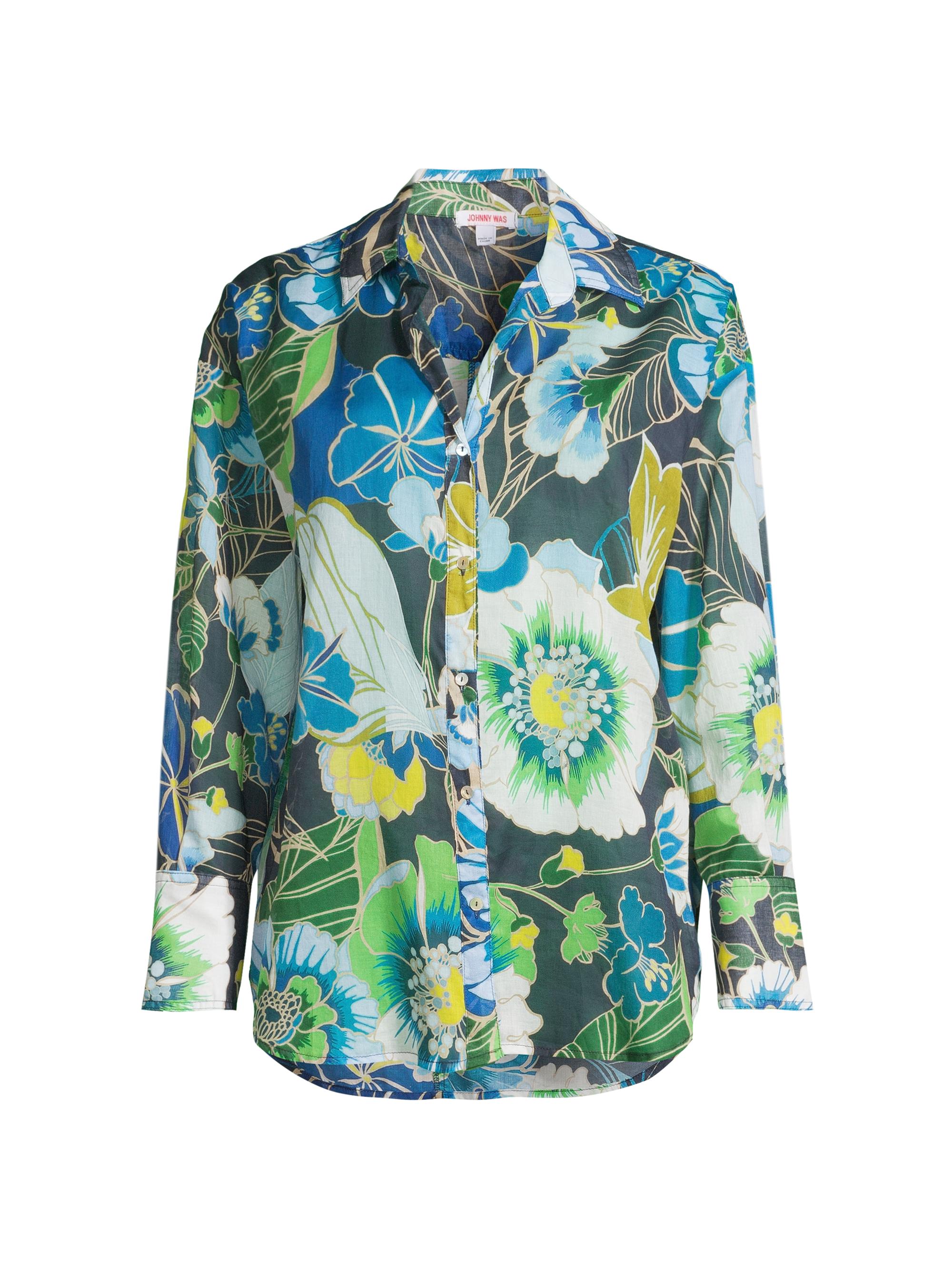 Johnny Was Women's Jenn Floral Button-Up Shirt