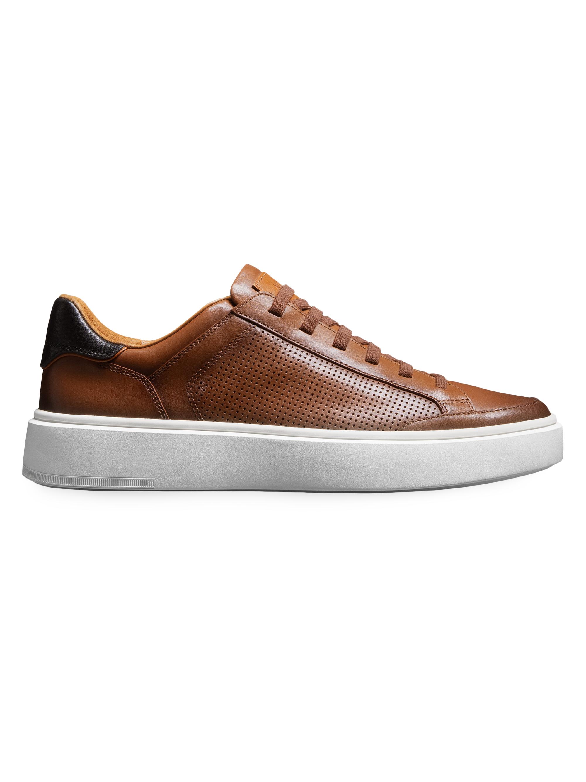 Allen Edmonds Men's Oliver Leather Sneakers - Luggage
