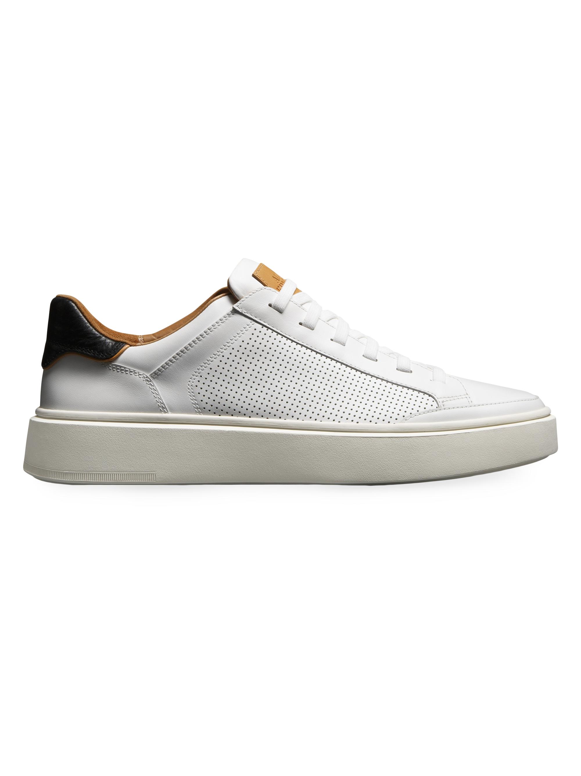 Allen Edmonds Men's Oliver Leather Sneakers - White | Thumbnail 4