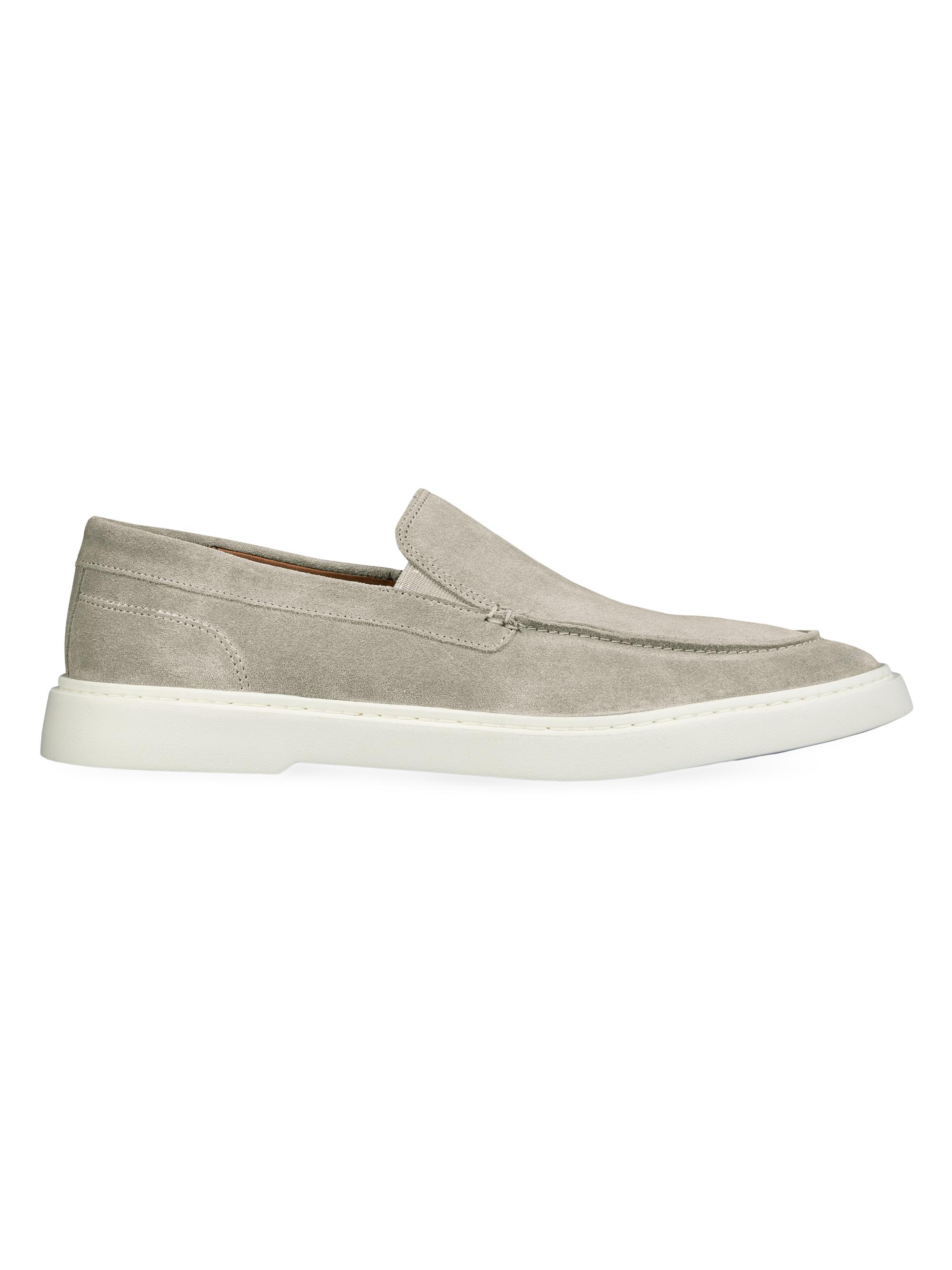 Allen Edmonds Men's Hayes Leather Slip-On Sneakers - Light Grey