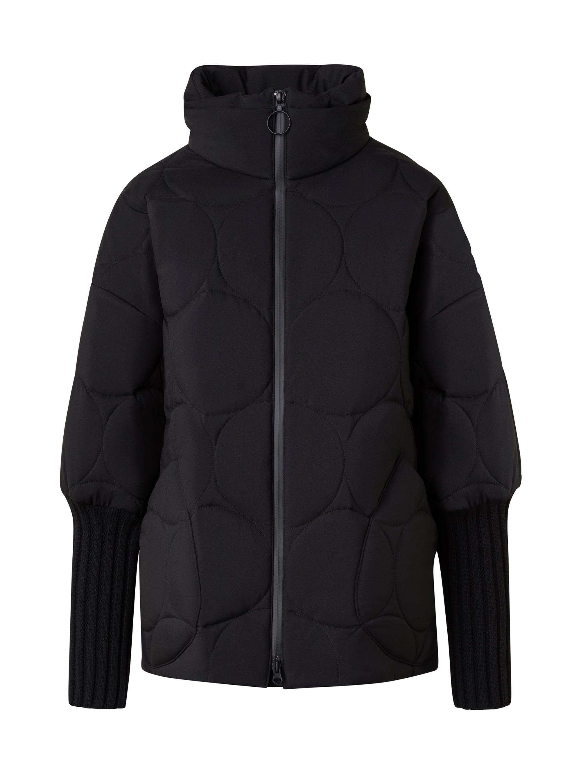 Akris punto Women's Boxy Mix Media Dot Quilt Jacket - Black