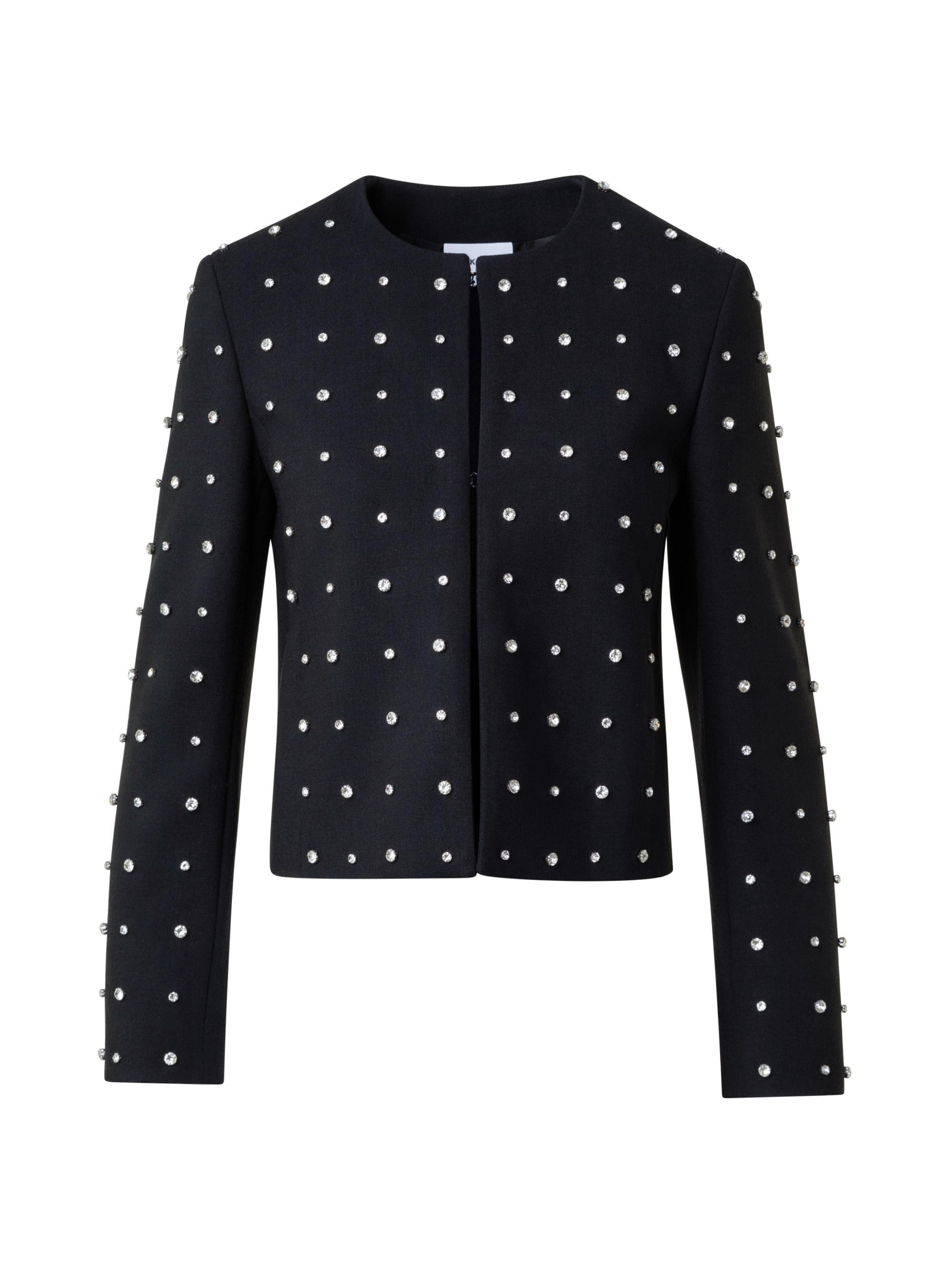 Akris punto Women's Studded Wool-Blend Jacket - Black
