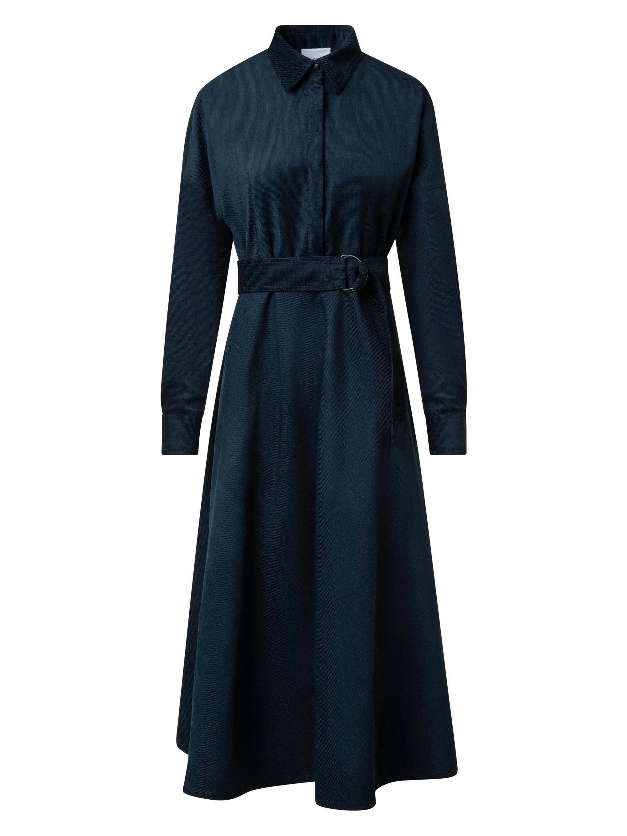 Akris punto Women's Cotton-Blend Corduroy Midi-Shirtdress - Navy