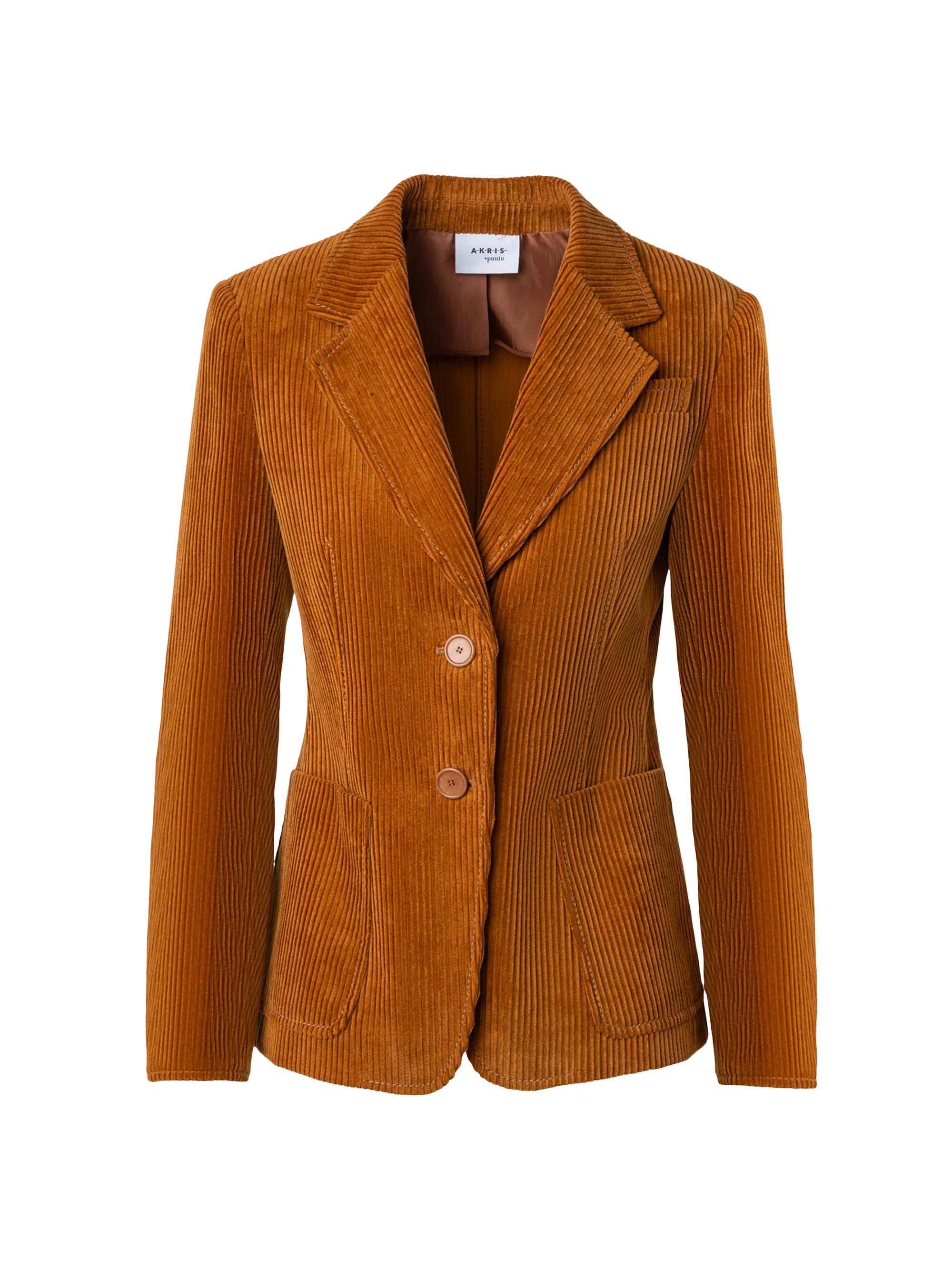 Akris punto Women's Cotton Corduroy Two-Button Jacket - Cognac