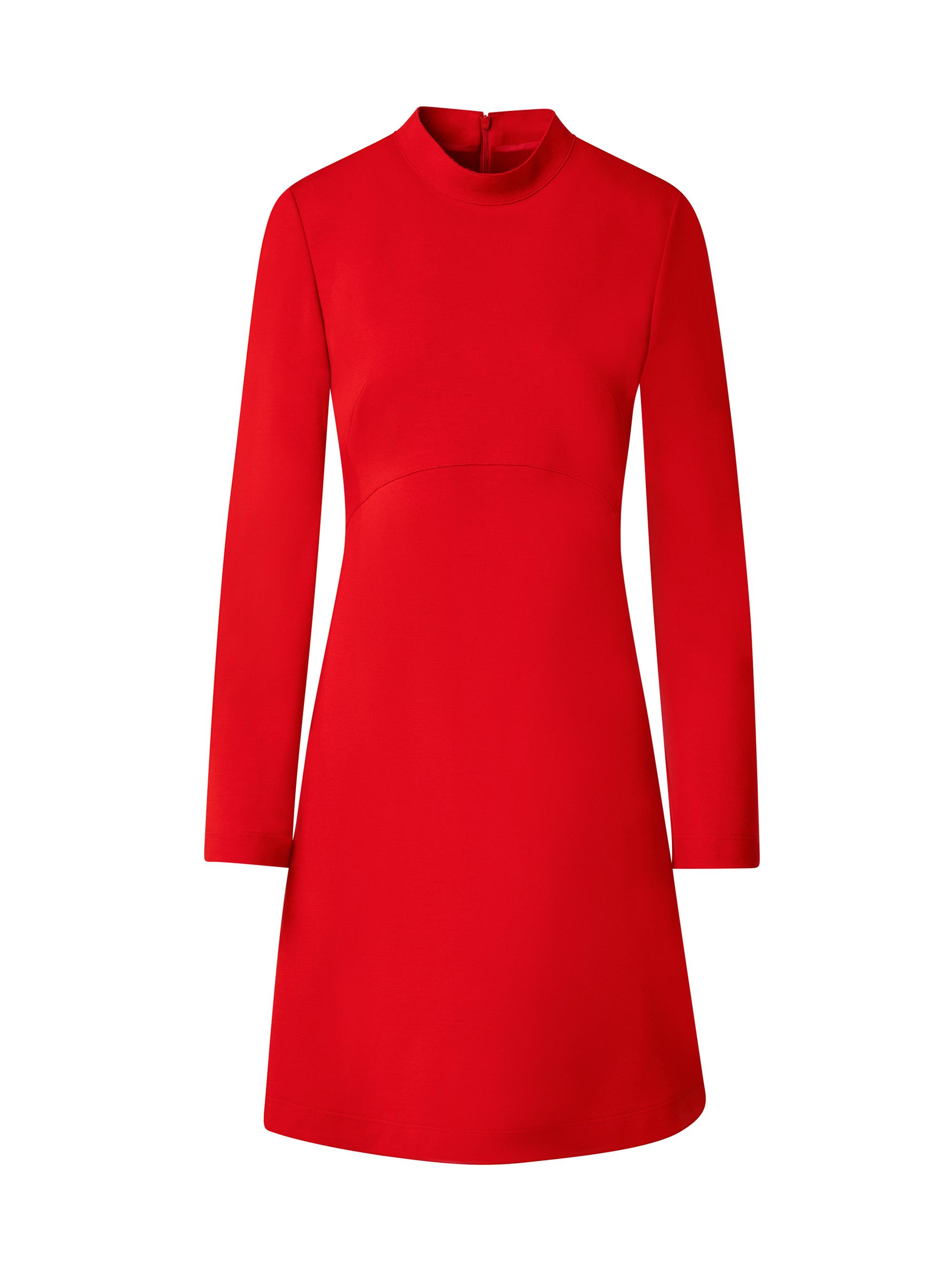 Akris punto Women's Jersey A-Line Dress - Lipstick Red